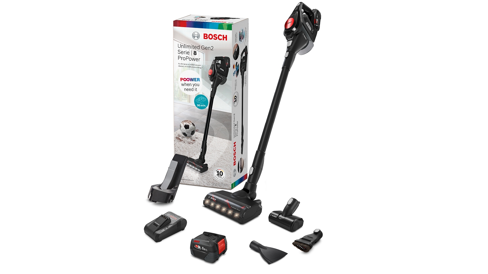 Štapni usisivač na baterije ProPower Unlimited 8 Gen 2 BCS82PWR25
