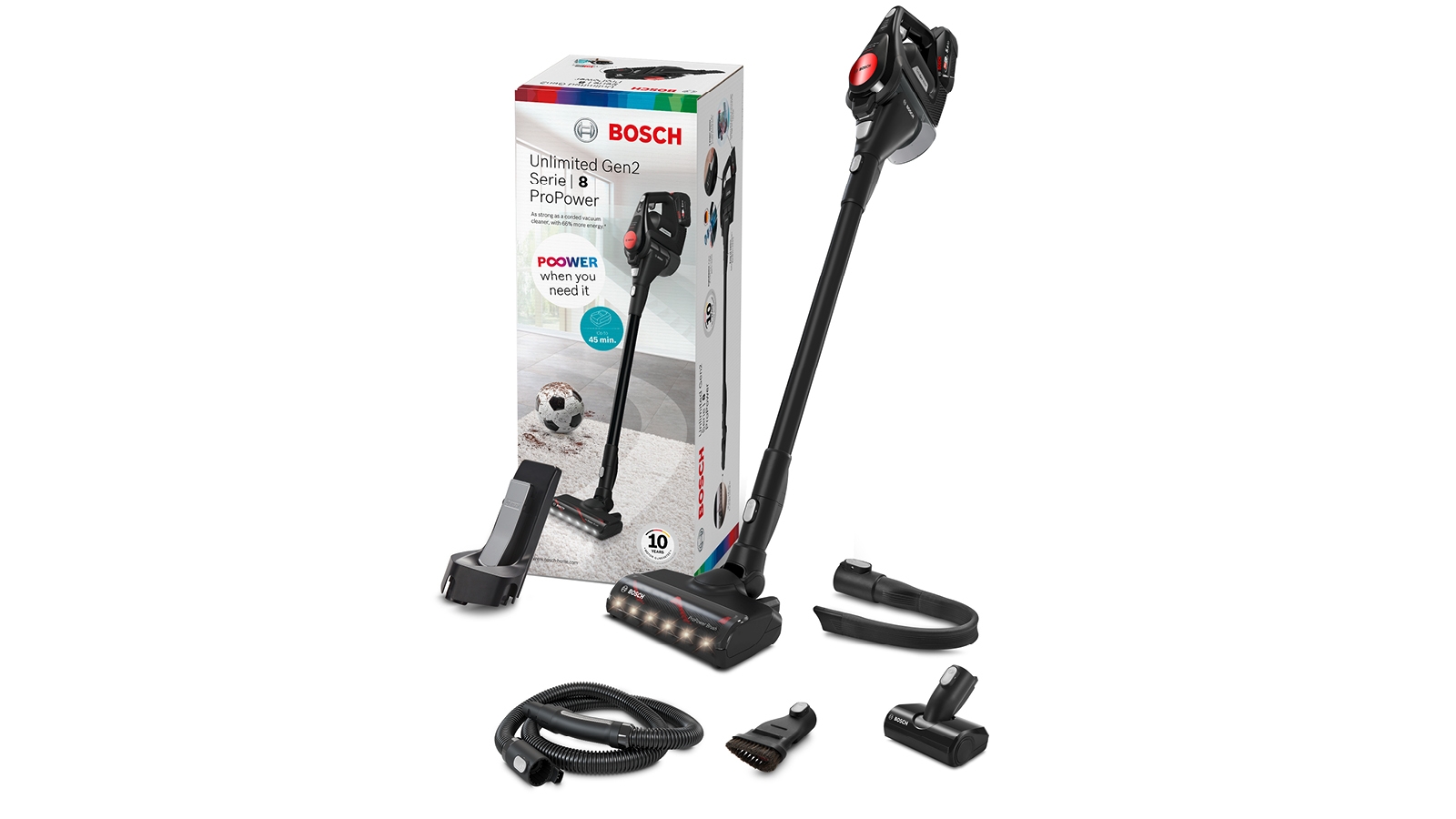 Štapni usisivač na baterije ProPower Unlimited 8 Gen 2 BCS82POW15
