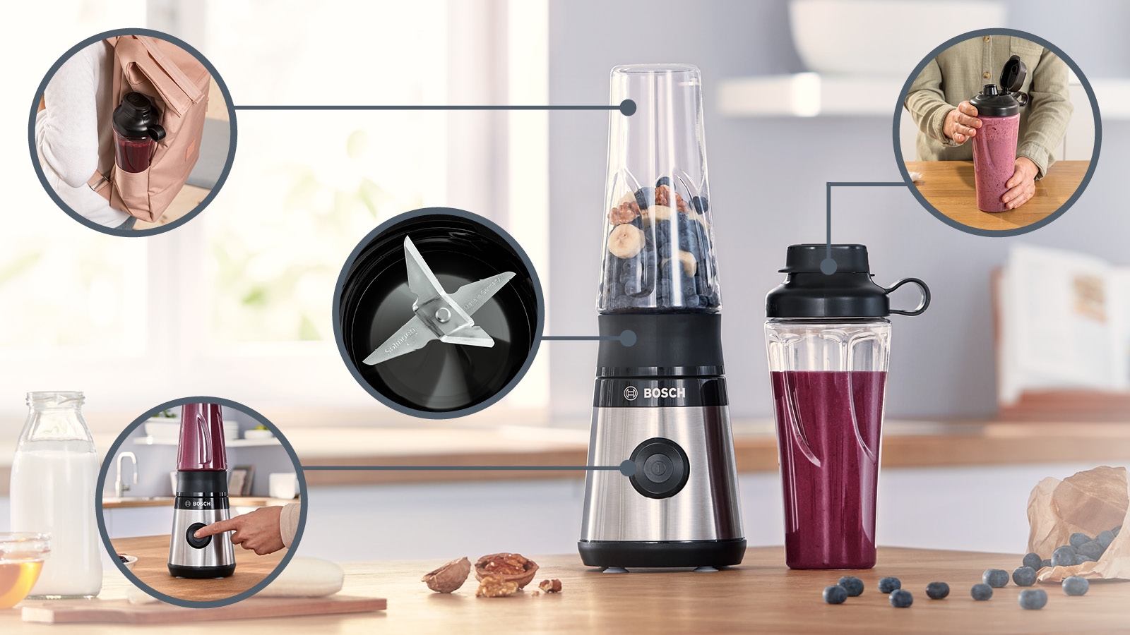 VitaPower blender Vitapower Serija 2 450 W nerđajući čelik MMB2111M