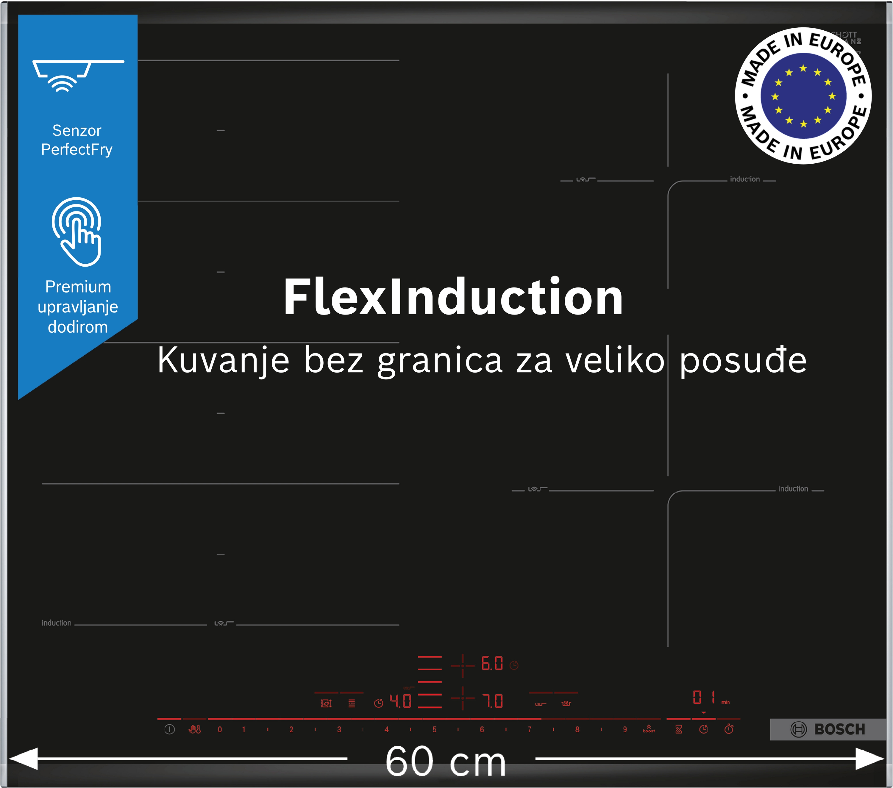 Indukciona ploča Serija 8 60 cm PXE675DC1E