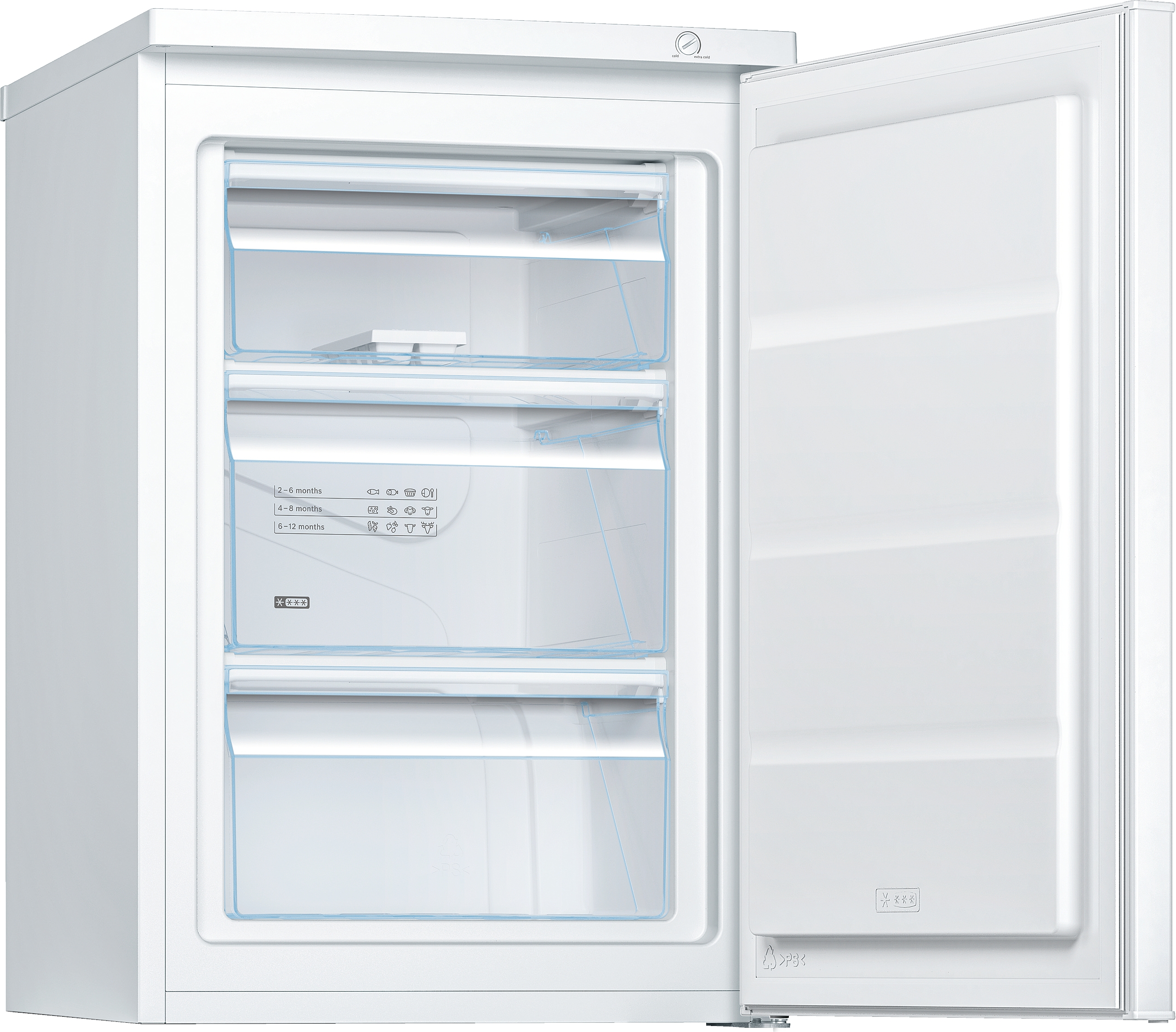 Podugradni vertikalni zamrzivač Serija 2 85 x 55 cm Bela GTV15NWEA