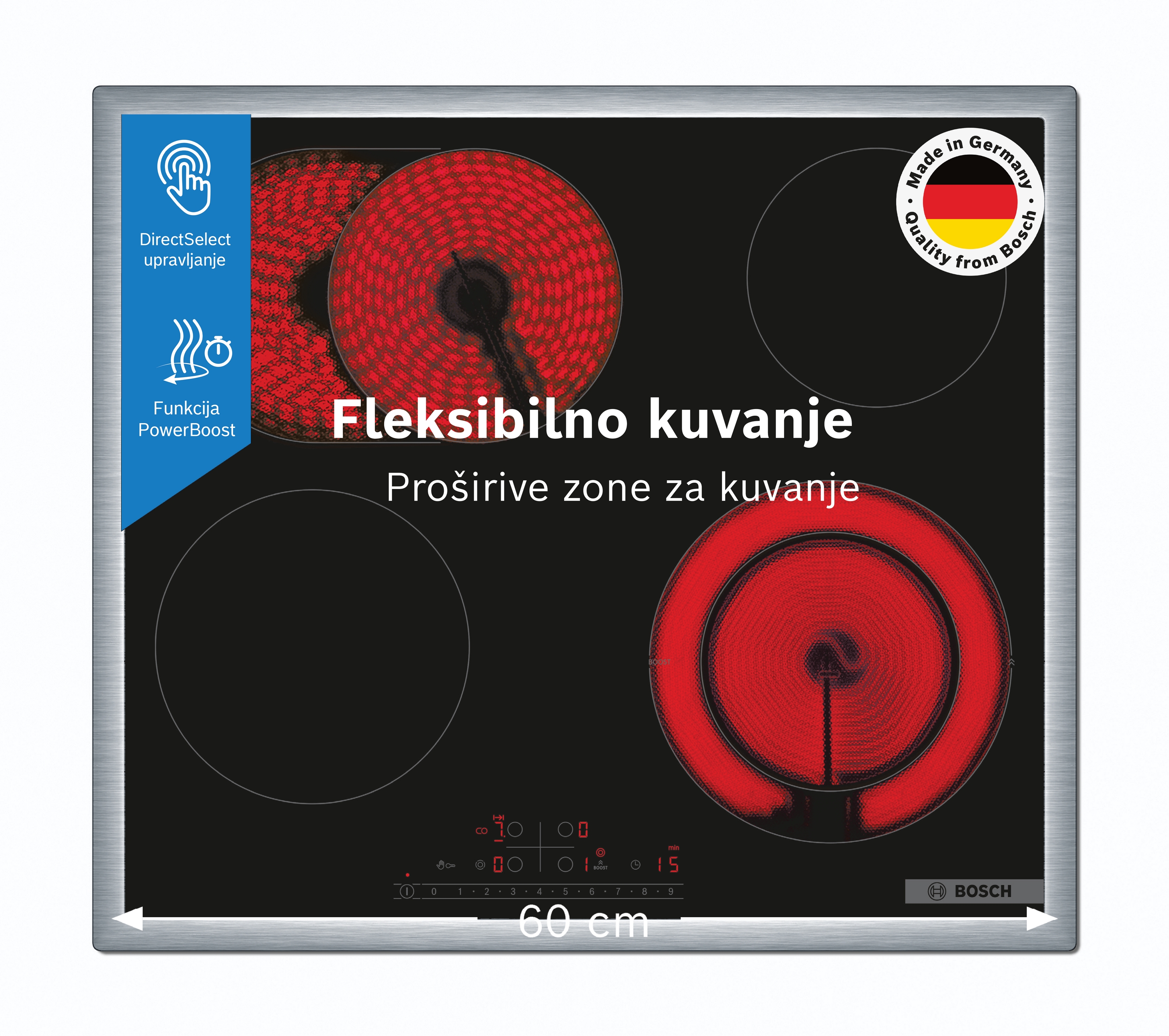 Staklokeramička ploča Serija 6 60 cm PKN645FP2E