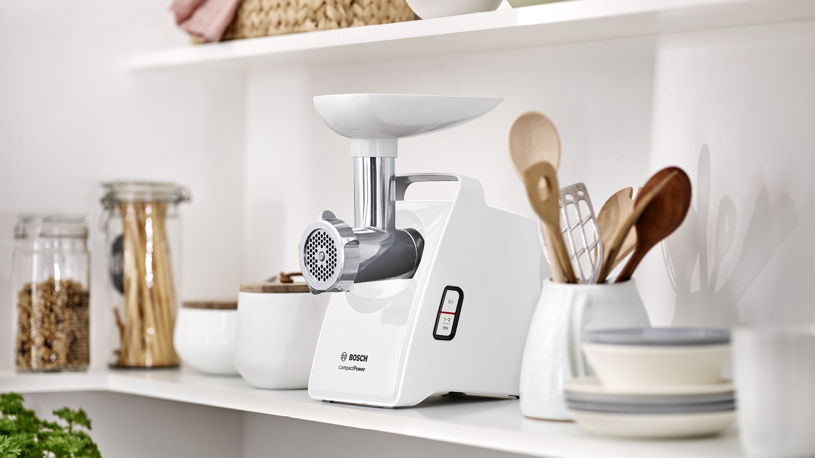 Mašina za mlevenje mesa CompactPower Serija 2 1500 W Bela MFW3520W