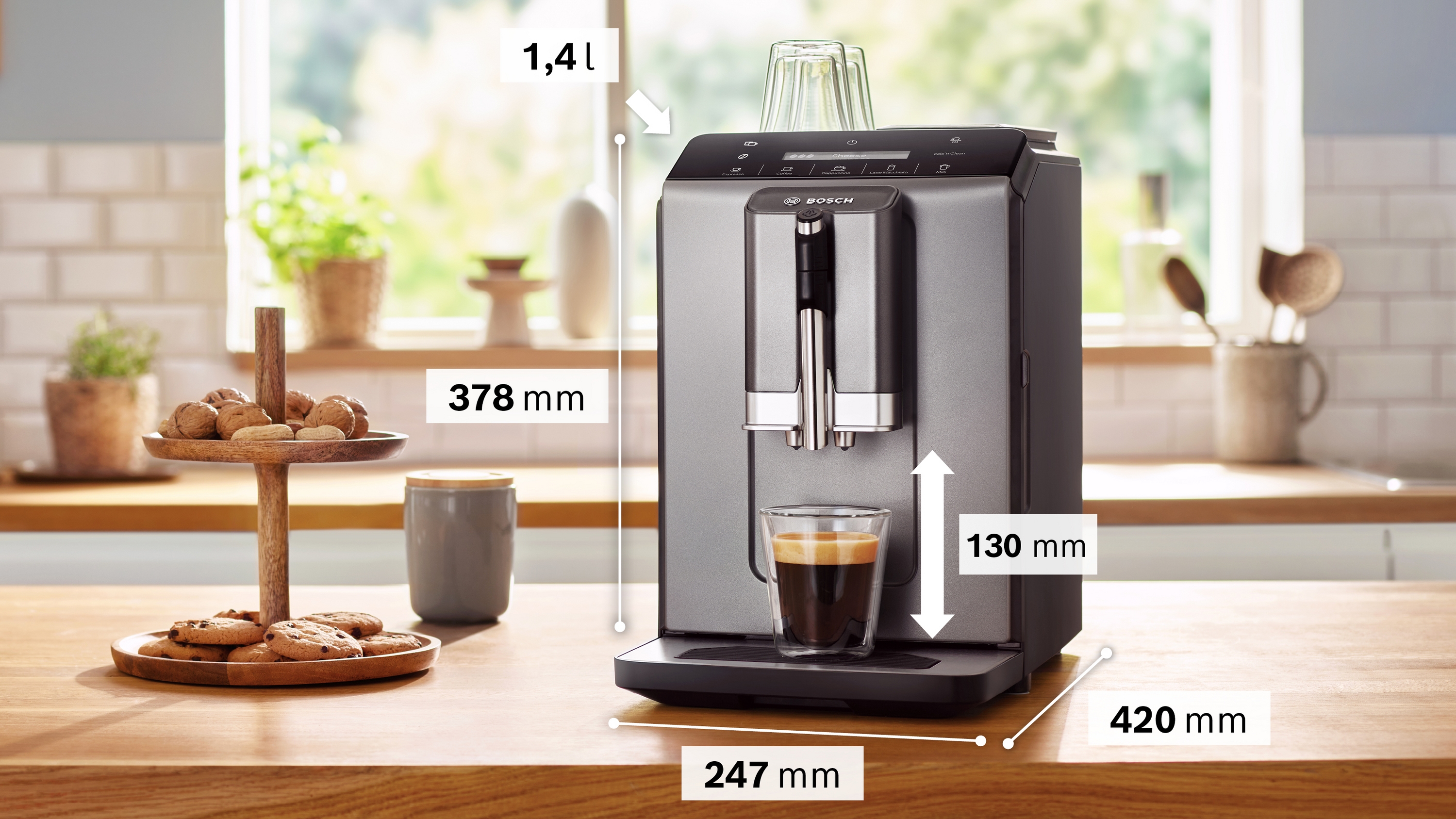 Automatski aparat za espresso kafu Siemens VeroCafe Serie 2 titanijum TIE20504