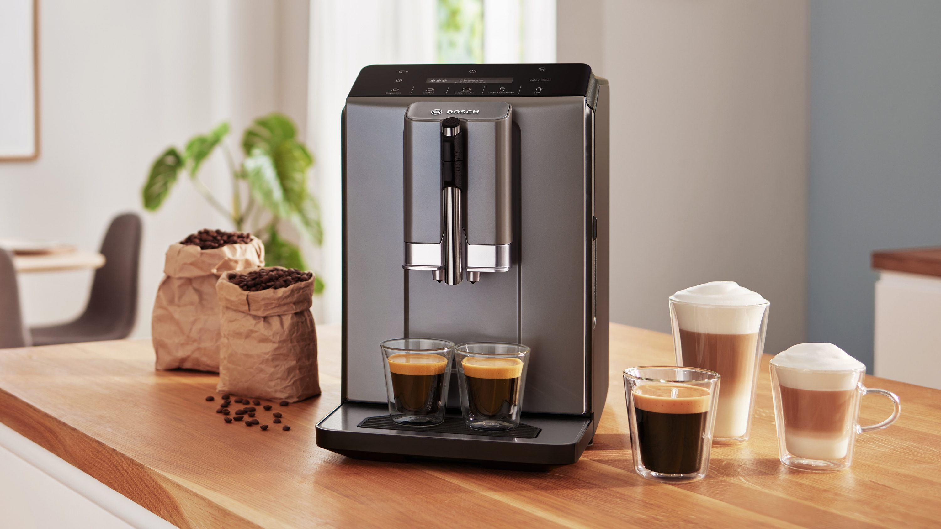 Automatski aparat za espresso kafu Siemens VeroCafe Serie 2 titanijum TIE20504