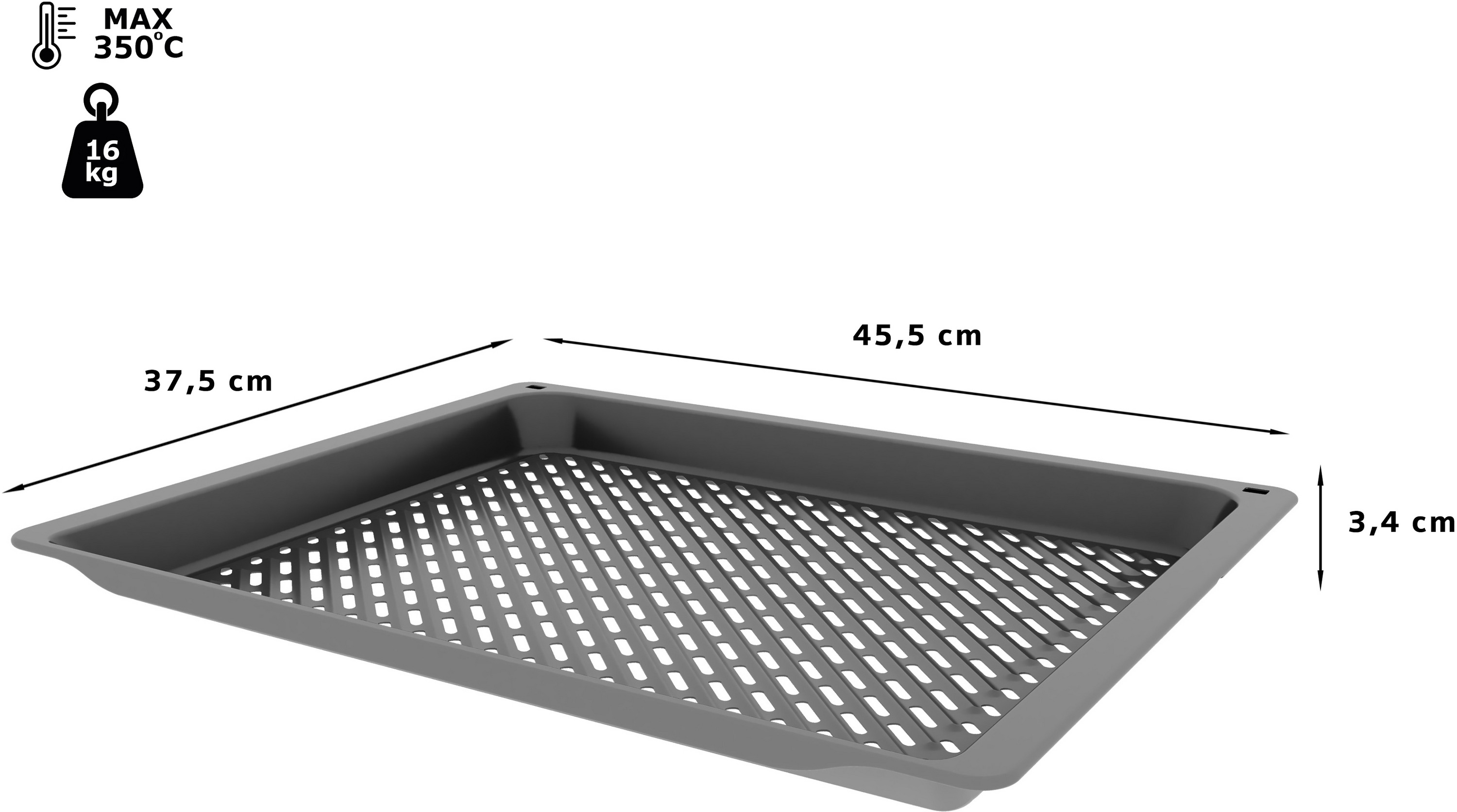Air Fry & Grill pleh za pečenje 38 x 45,5 cm HEZ629070