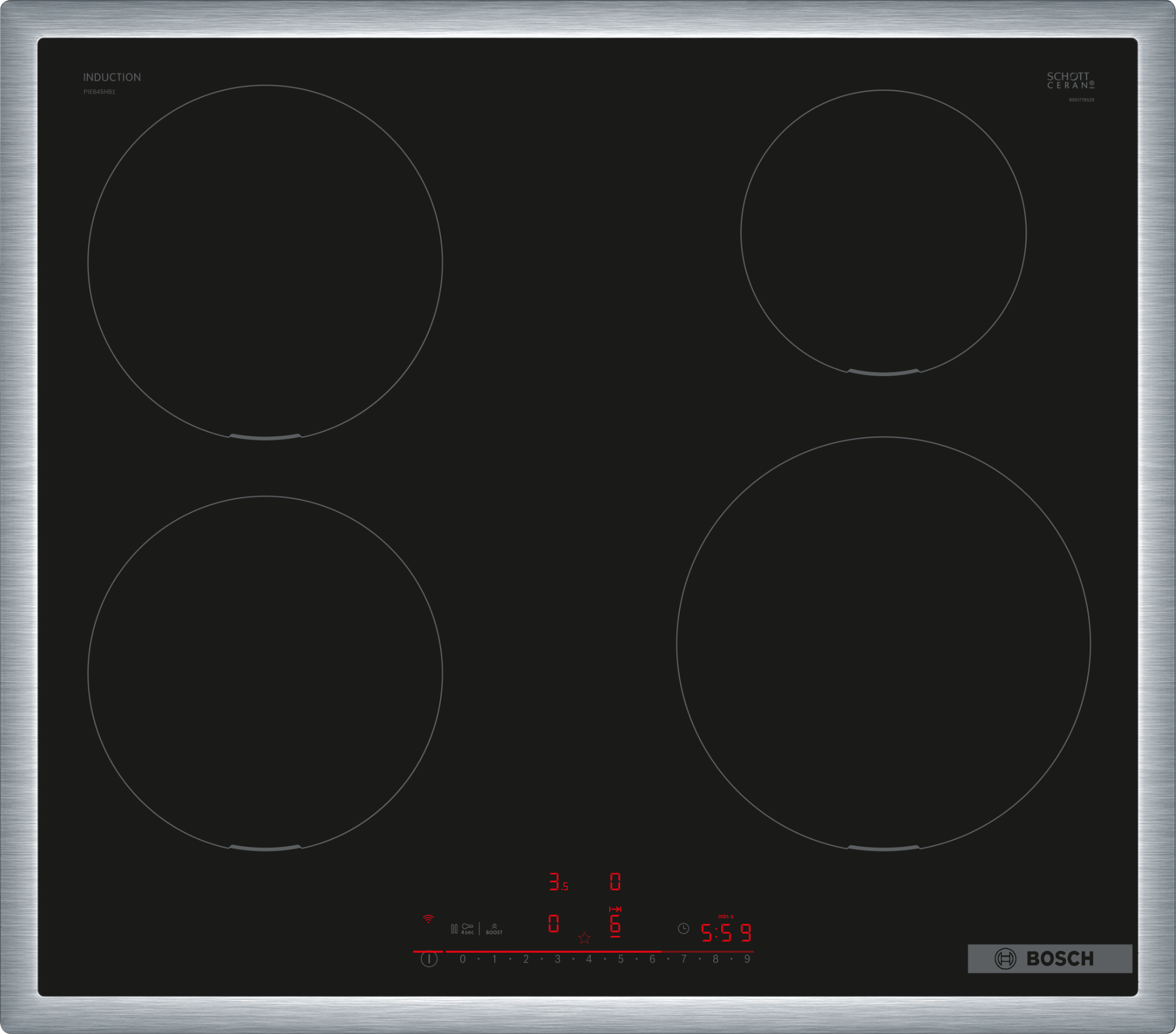 Indukciona ploča Serija 6 60 cm ugradnja sa okvirom PIE645HB1E
