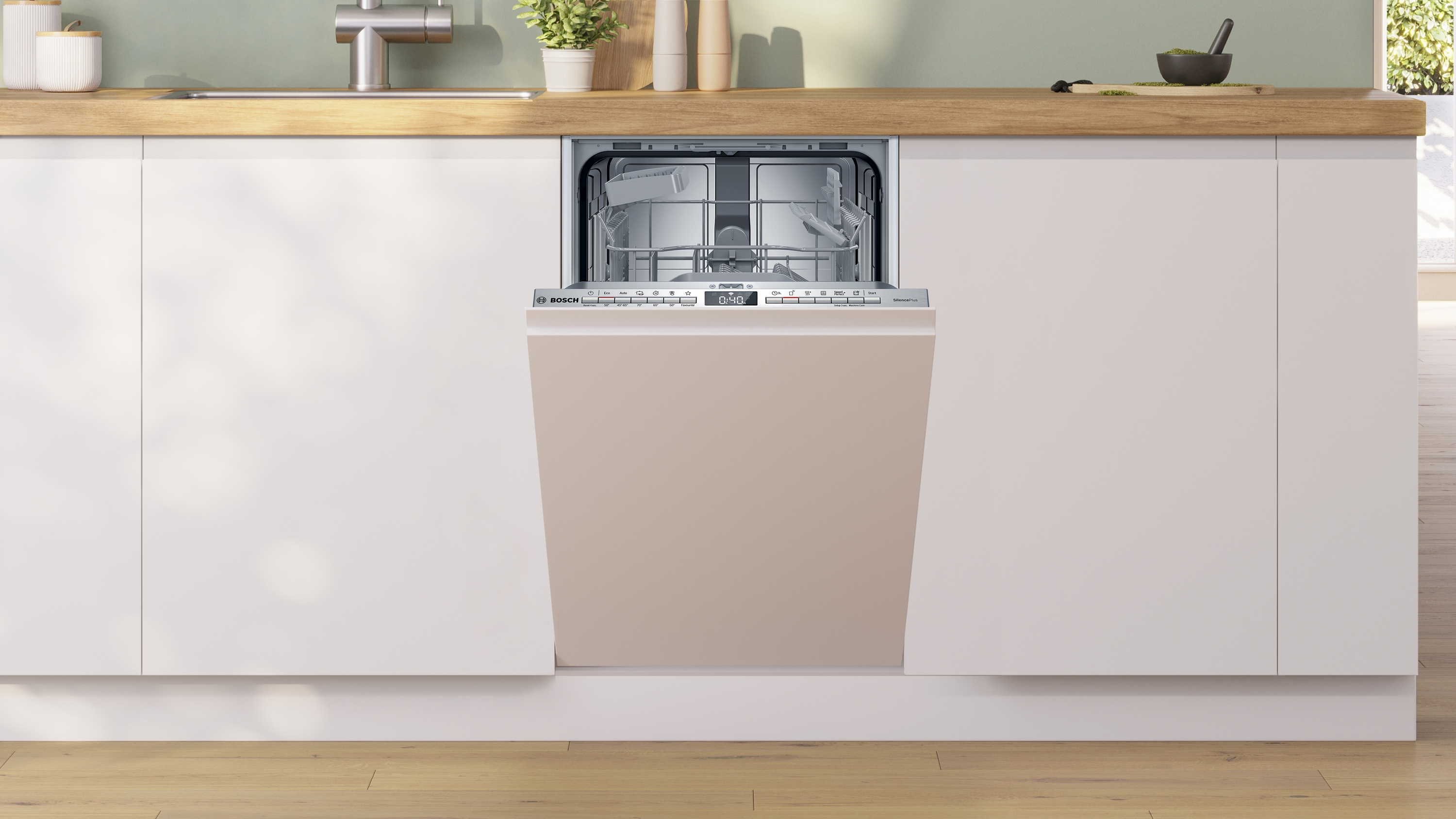 Ugradna mašina za sudove 45 cm Home Connect Serija 4 SPV4HKX10E