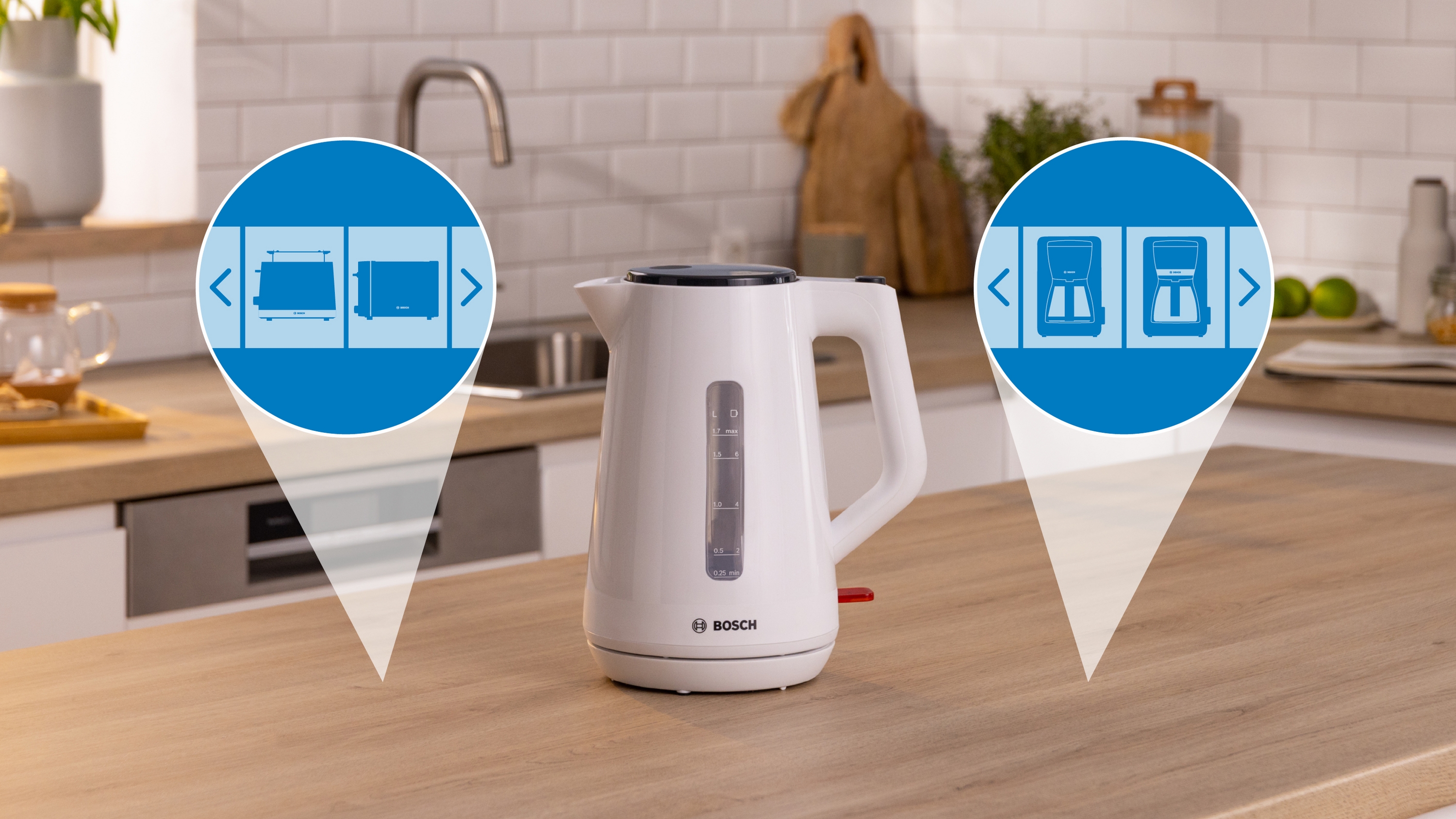 Kuvalo za vodu MyMoment Serija 1 1.7 l bela TWK1M121