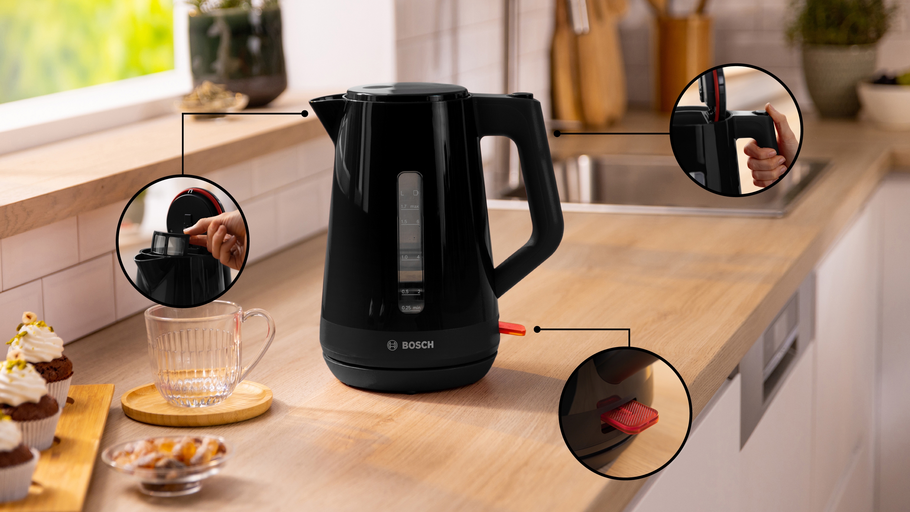 Kuvalo za vodu MyMoment Serija 1 1.7 l crna TWK1M123
