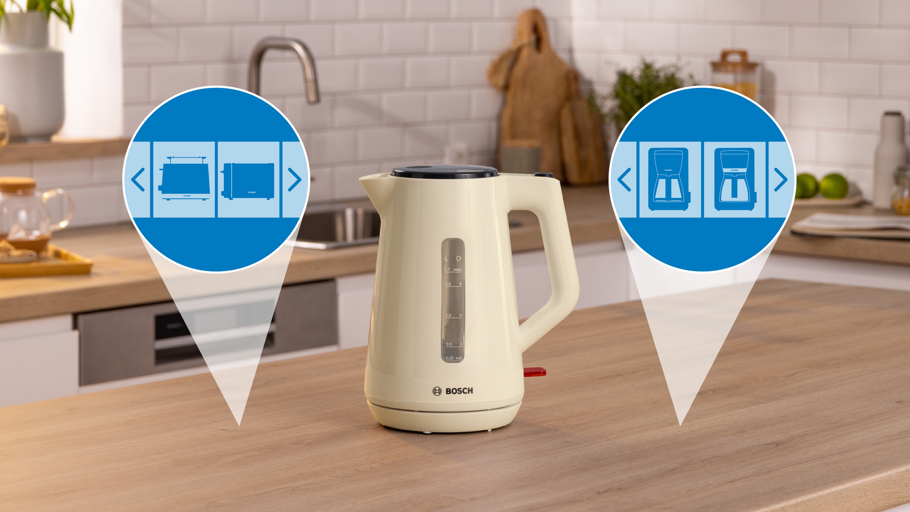 Kuvalo za vodu MyMoment Serija 1 1.7 l bež TWK1M127