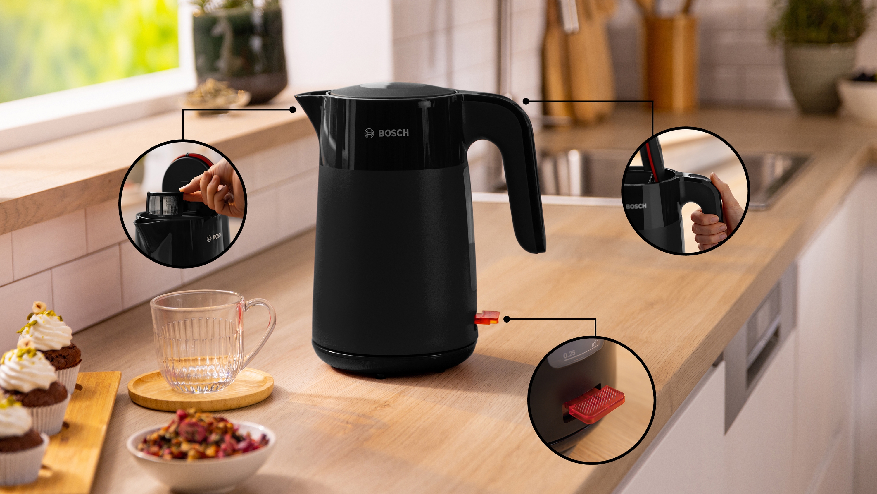 Kuvalo za vodu MyMoment Serija 2 1.7 l crna TWK2M163
