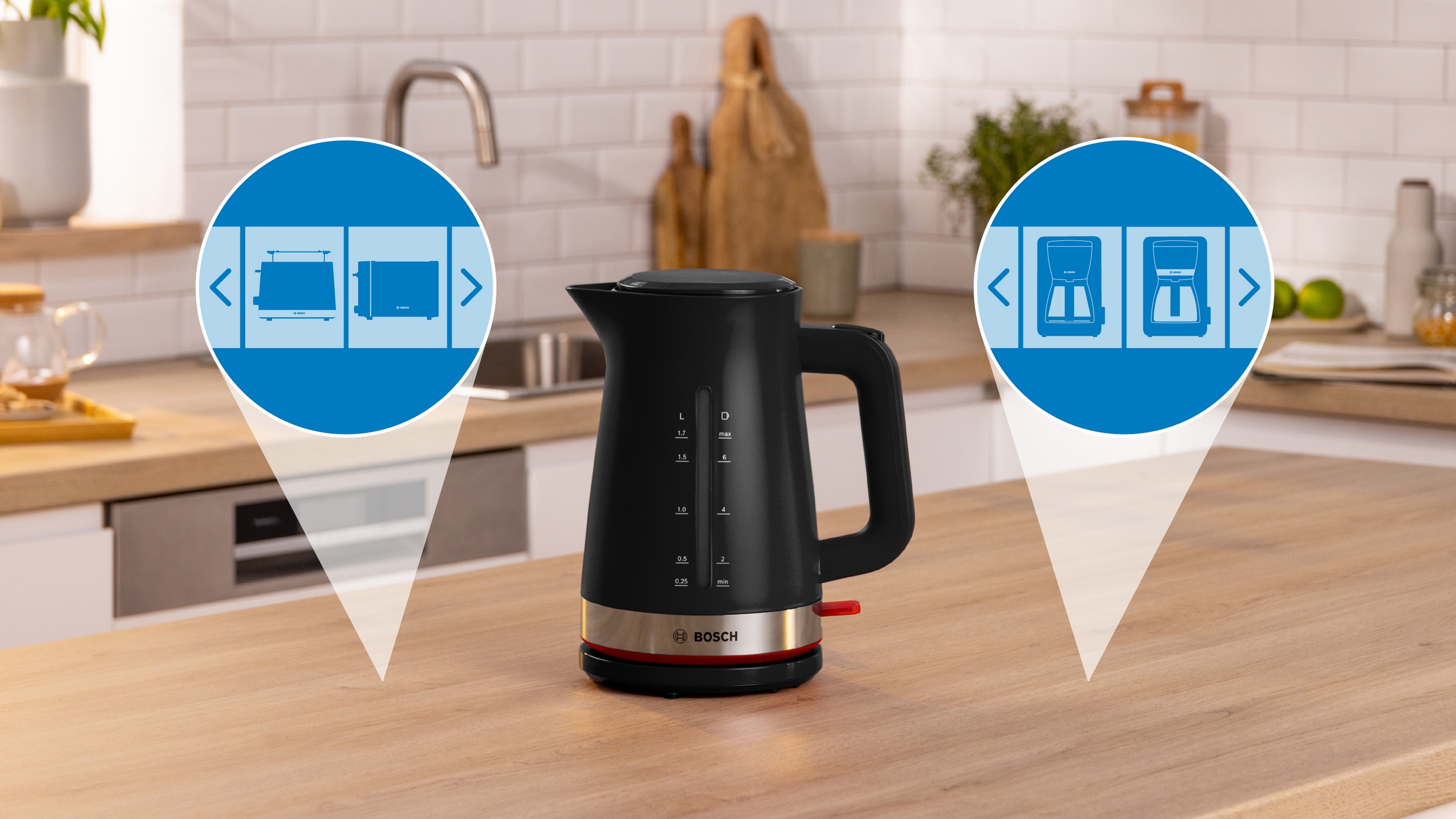 Kuvalo za vodu MyMoment Serija 4 1.7 l crna TWK4M223