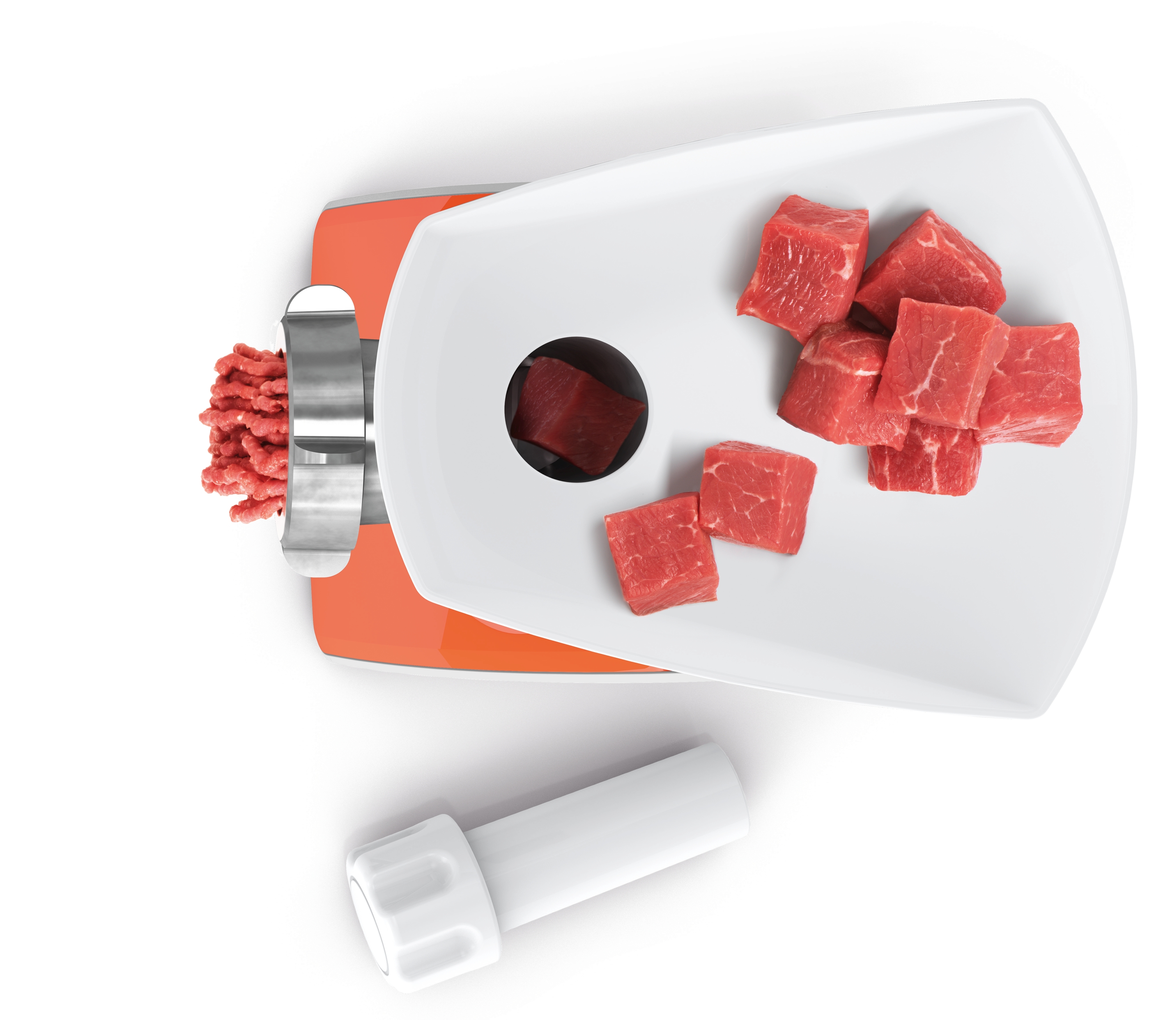 Mašina za mlevenje mesa CompactPower SER2 1600 W bela svetlo narandžasta MFW3630I