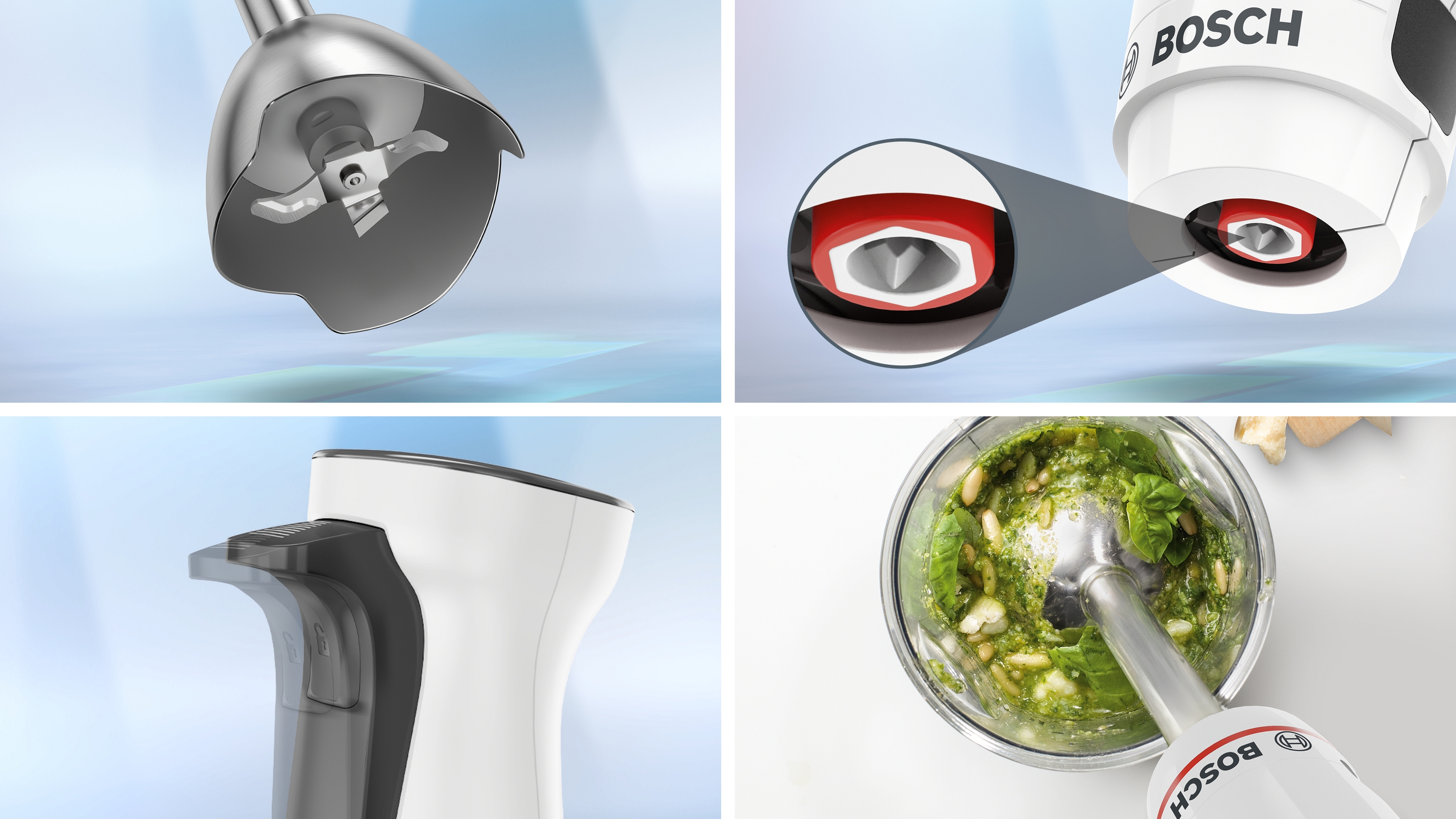 Štapni mikser Serija 4 ErgoMixx 600 W Bela MSM4W221