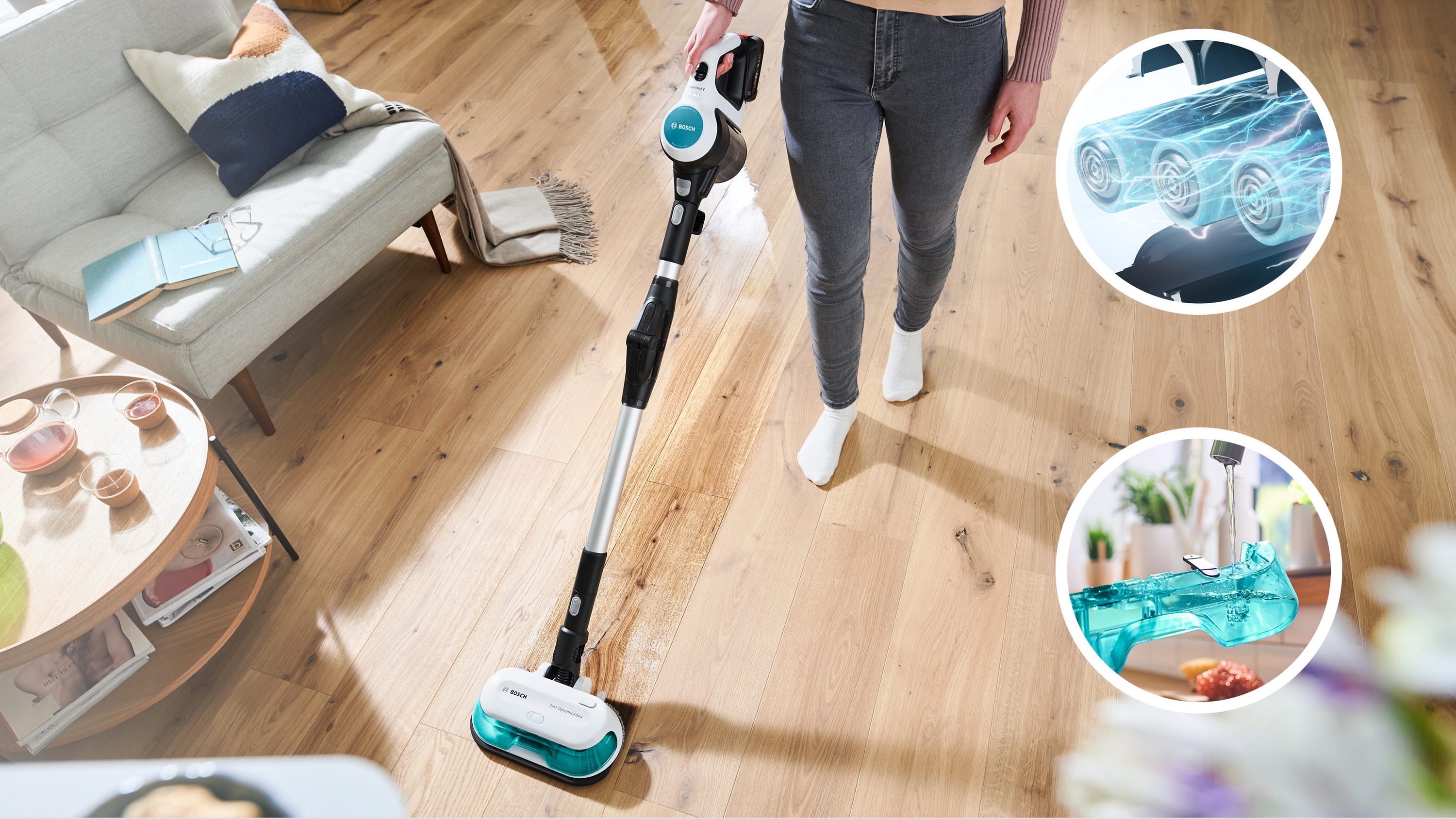 Antialergijski Štapni usisivač na baterije ProHygienic Aqua Unlimited 7 BCS712HYG5