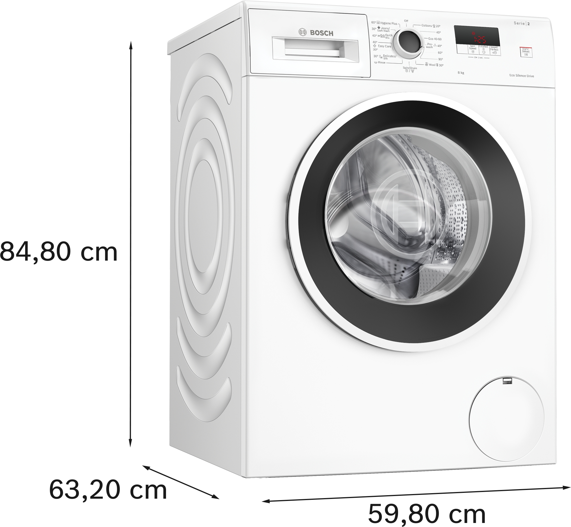 Mašina za pranje veša Serija 2 1200 okr 8 kg WGE03200BY