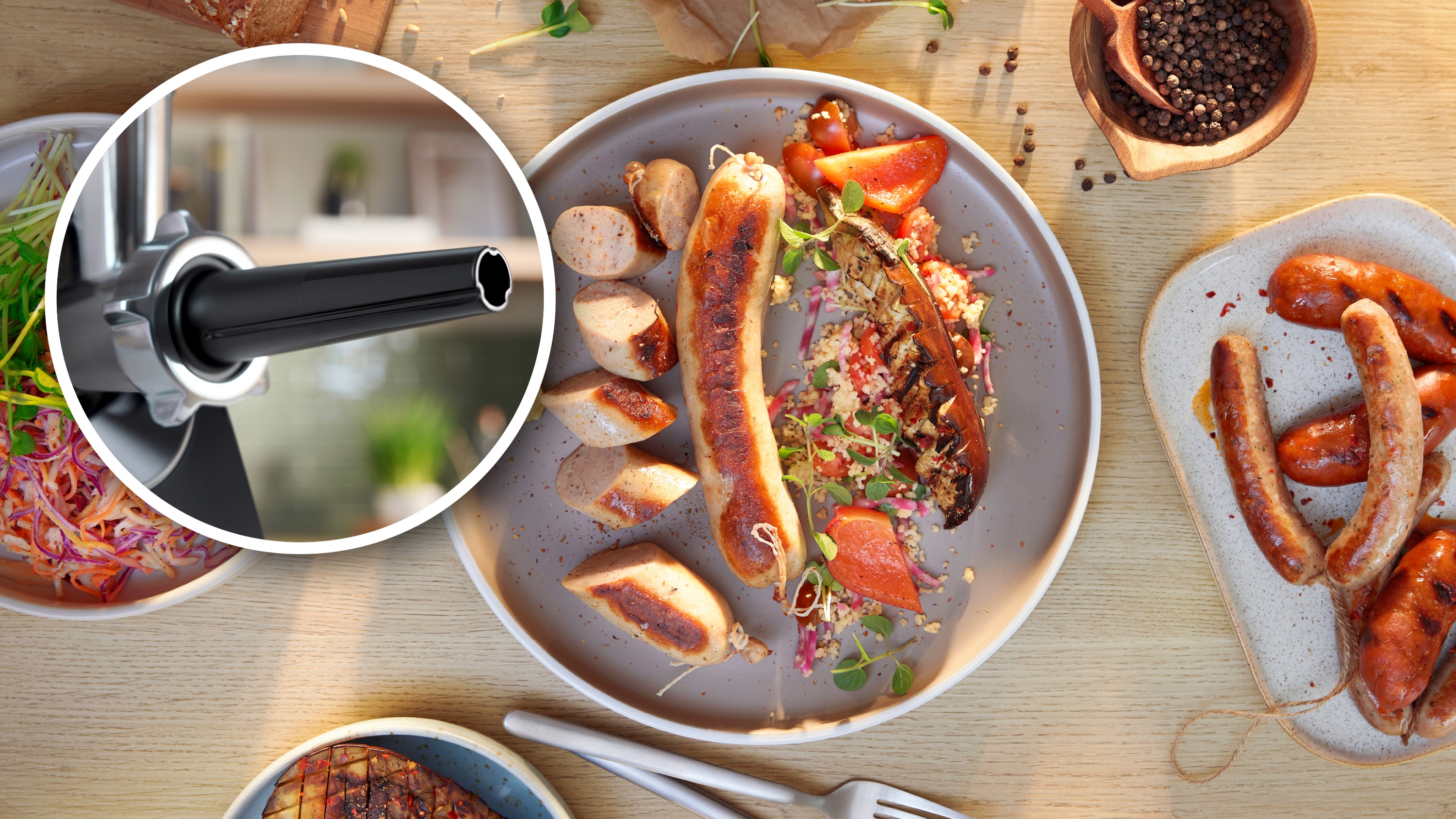 Mašina za mlevenje mesa MultiPower Series 4, 1900 W, crna MFWS450B