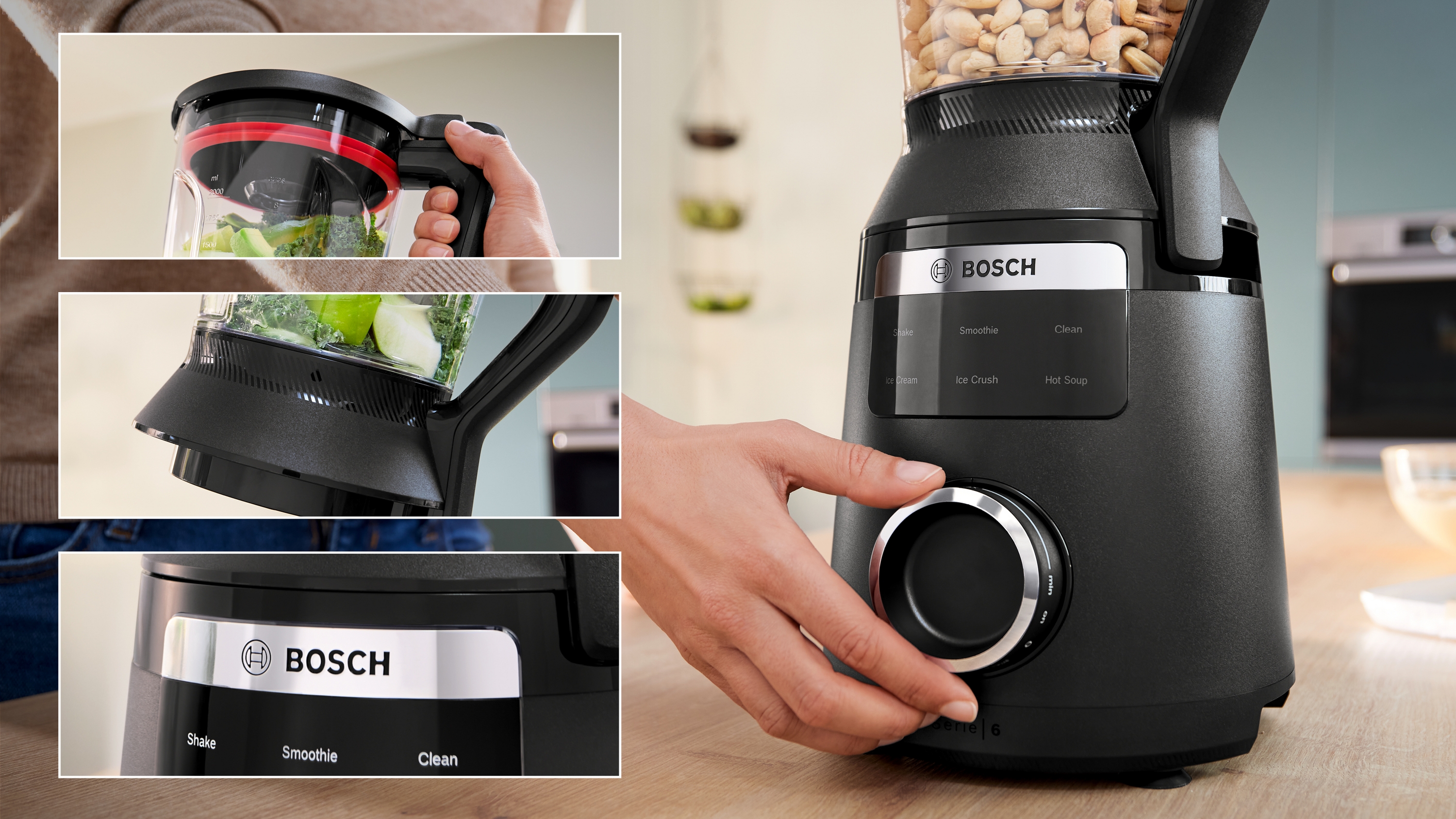 Blender visoke brzine VitaPower Serija 6 1800 W crna MMB6652B