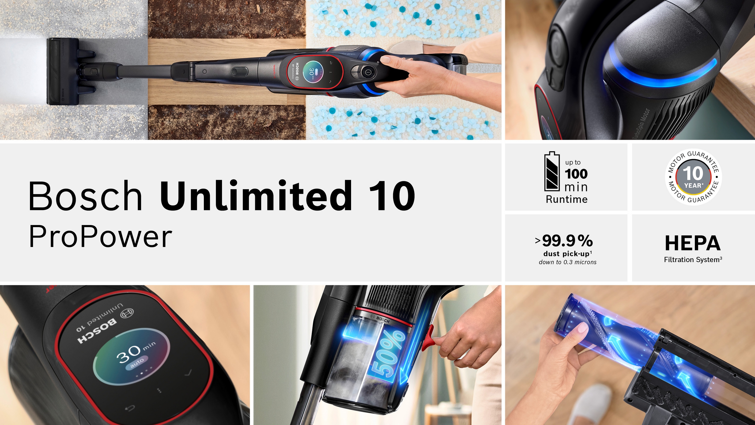 Štapni usisivač na baterije ProPower Unlimited 10 BCS1051POW
