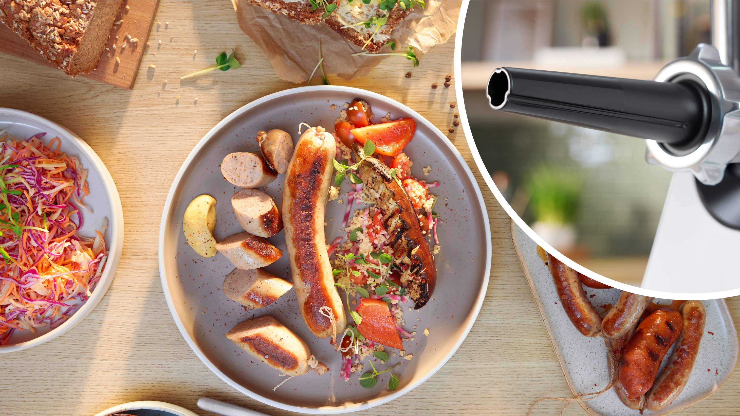 Mašina za mlevenje mesa MultiPower Series 6 2100 W bela MFWS609W