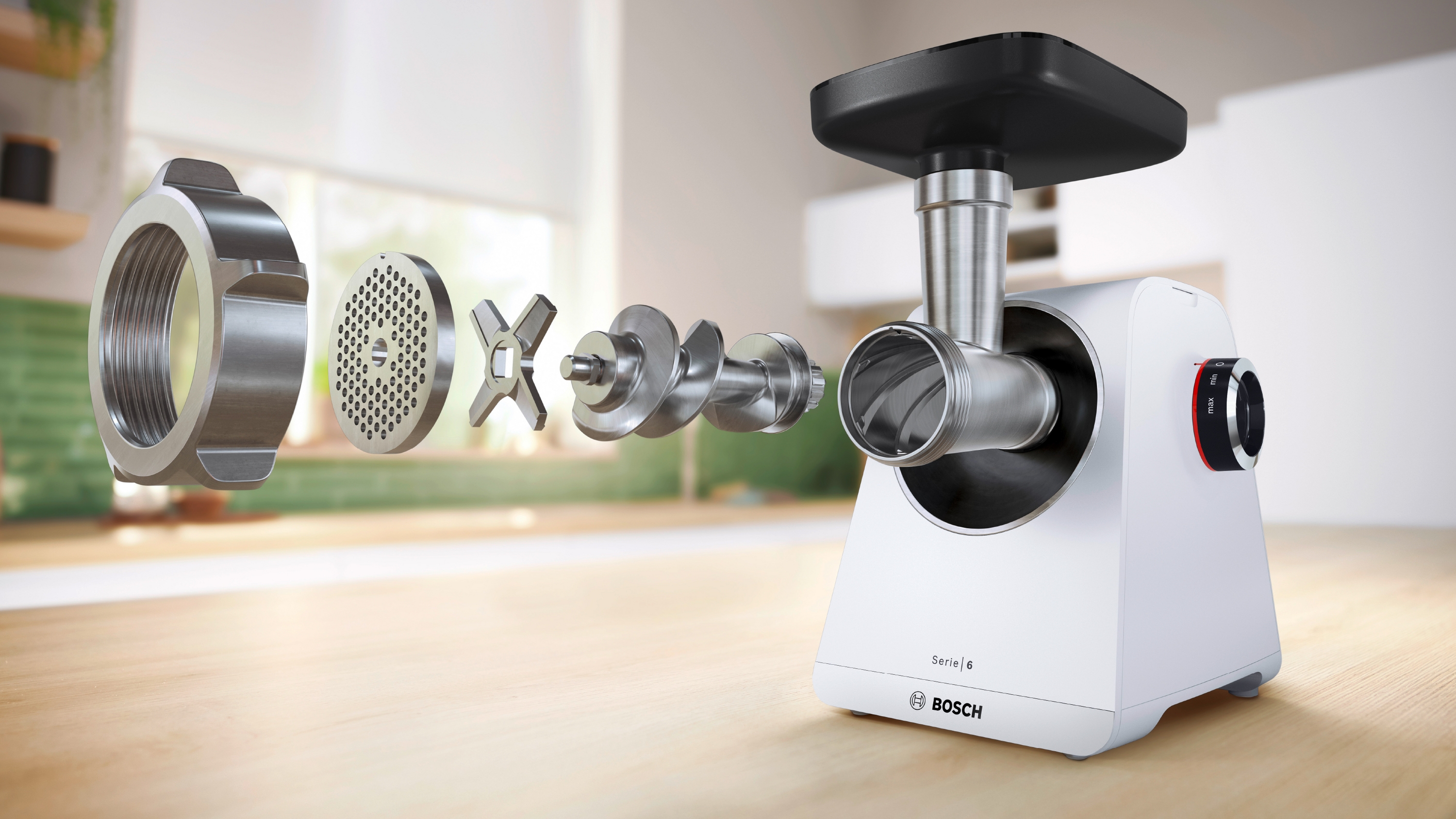 Mašina za mlevenje mesa MultiPower Series 6 2100 W bela MFWS609W