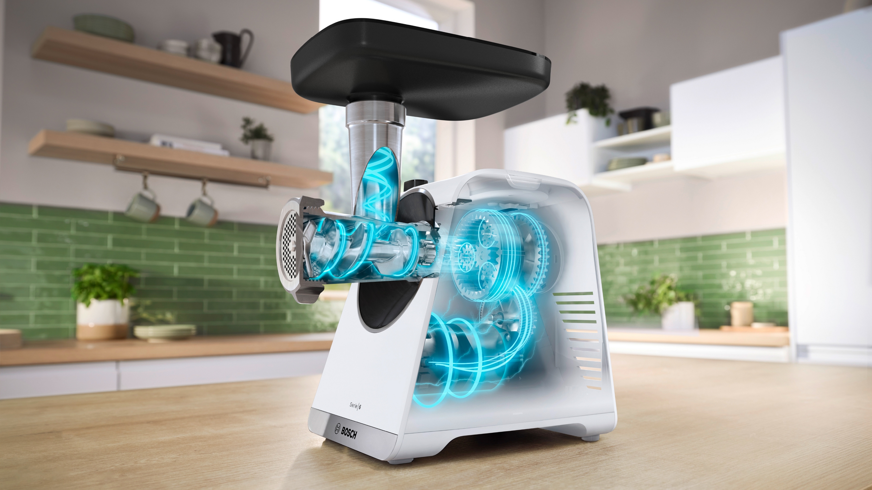 Mašina za mlevenje mesa MultiPower Series 6 2100 W bela MFWS609W