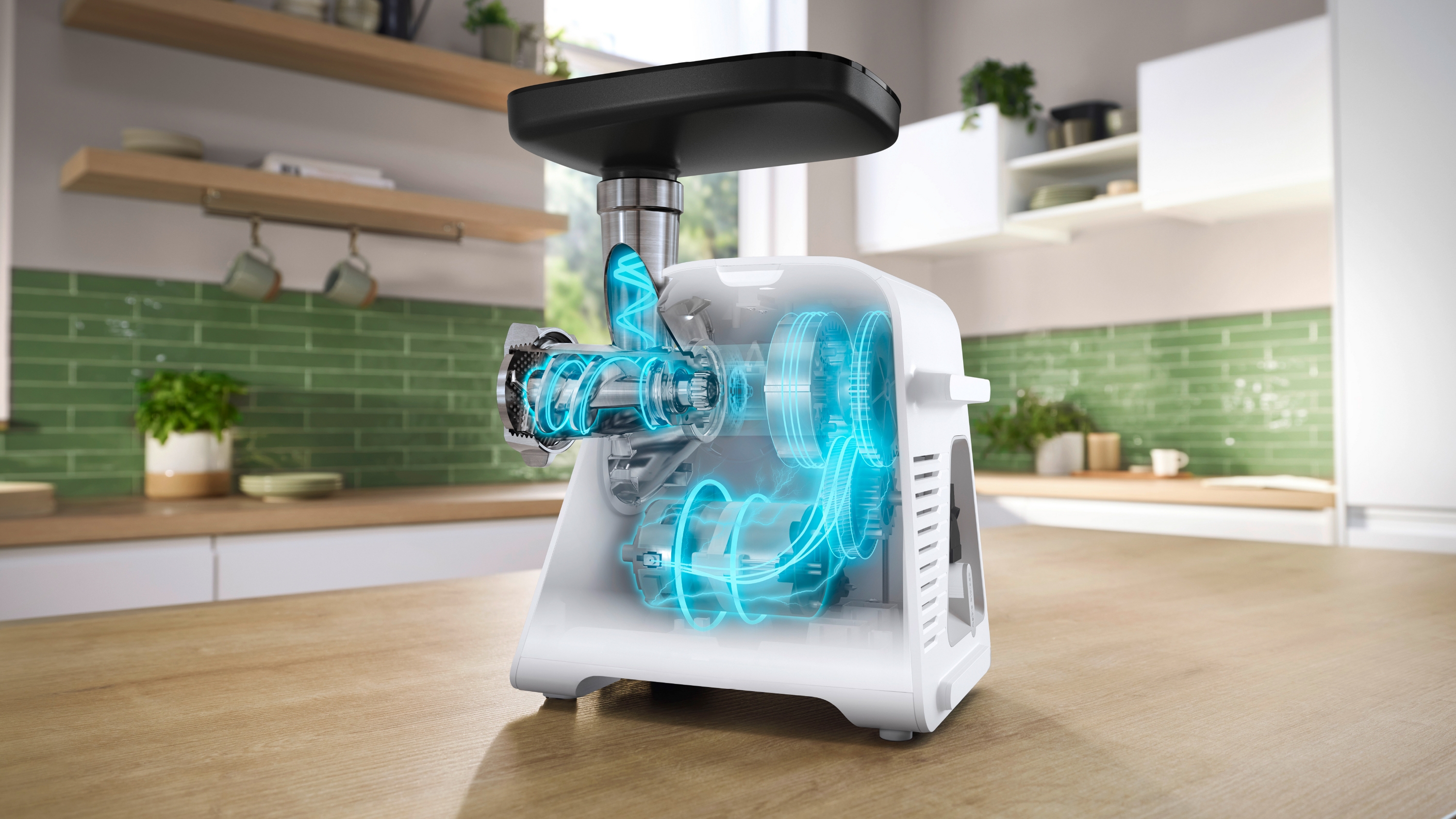 Mašina za mlevenje mesa MultiPower Series 6 2100 W bela MFWS609W