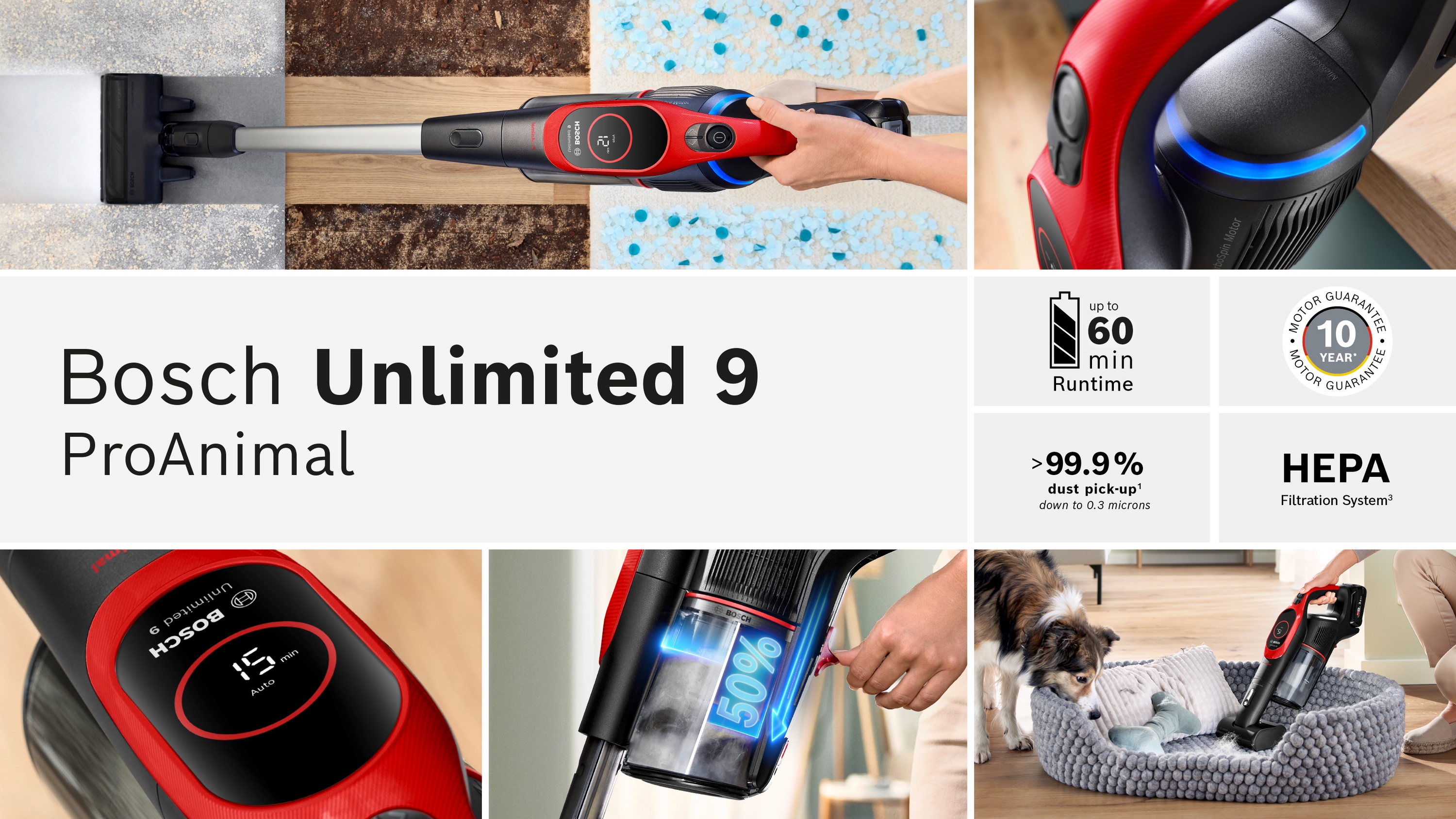 Štapni usisivač na baterije ProAnimal Unlimited 9 BBS931PET