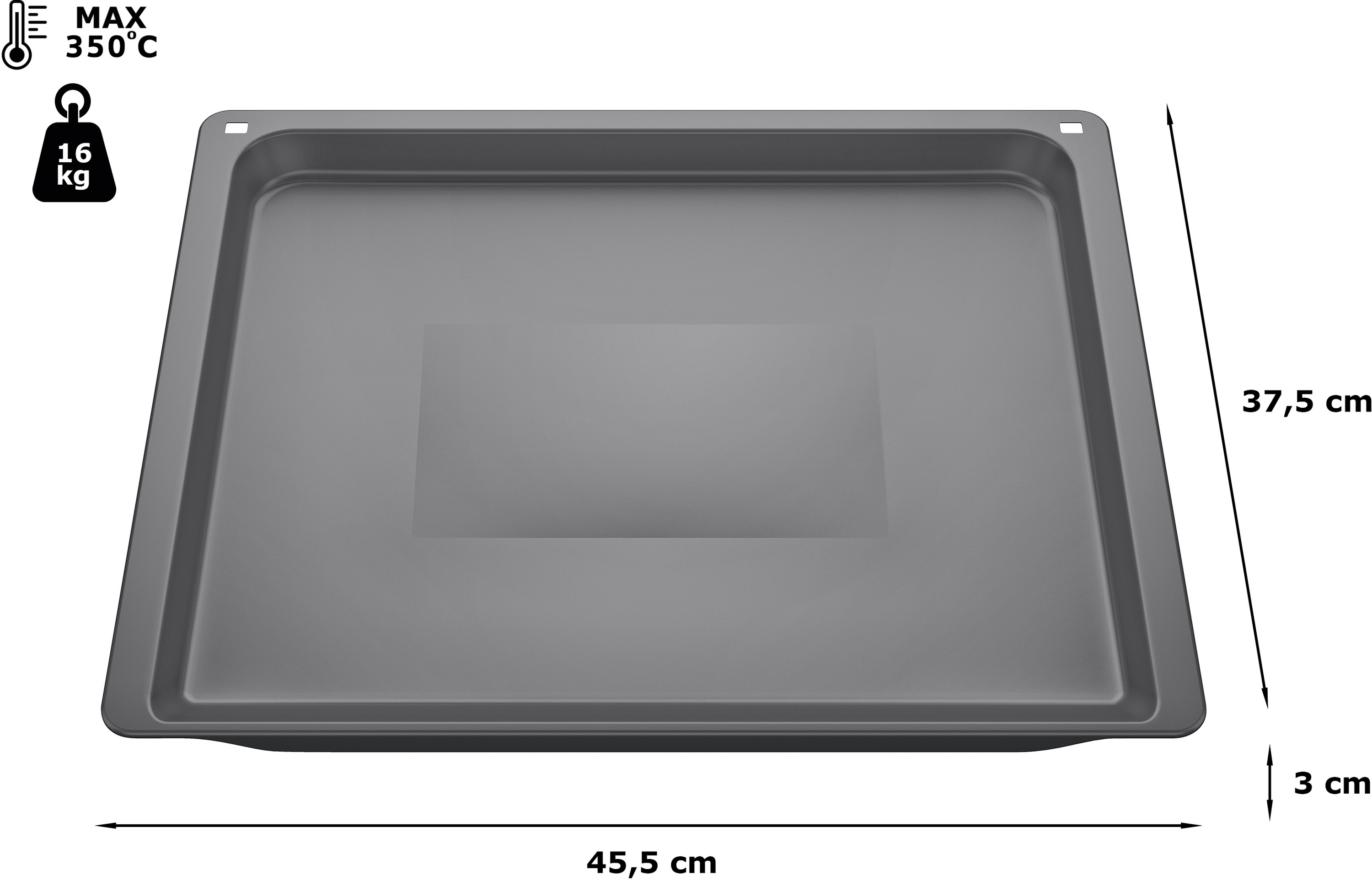 Pleh za pečenje 30 x 45,5 x 37,5 cm pogodan za pranje u mašini za sudove HEZ631070
