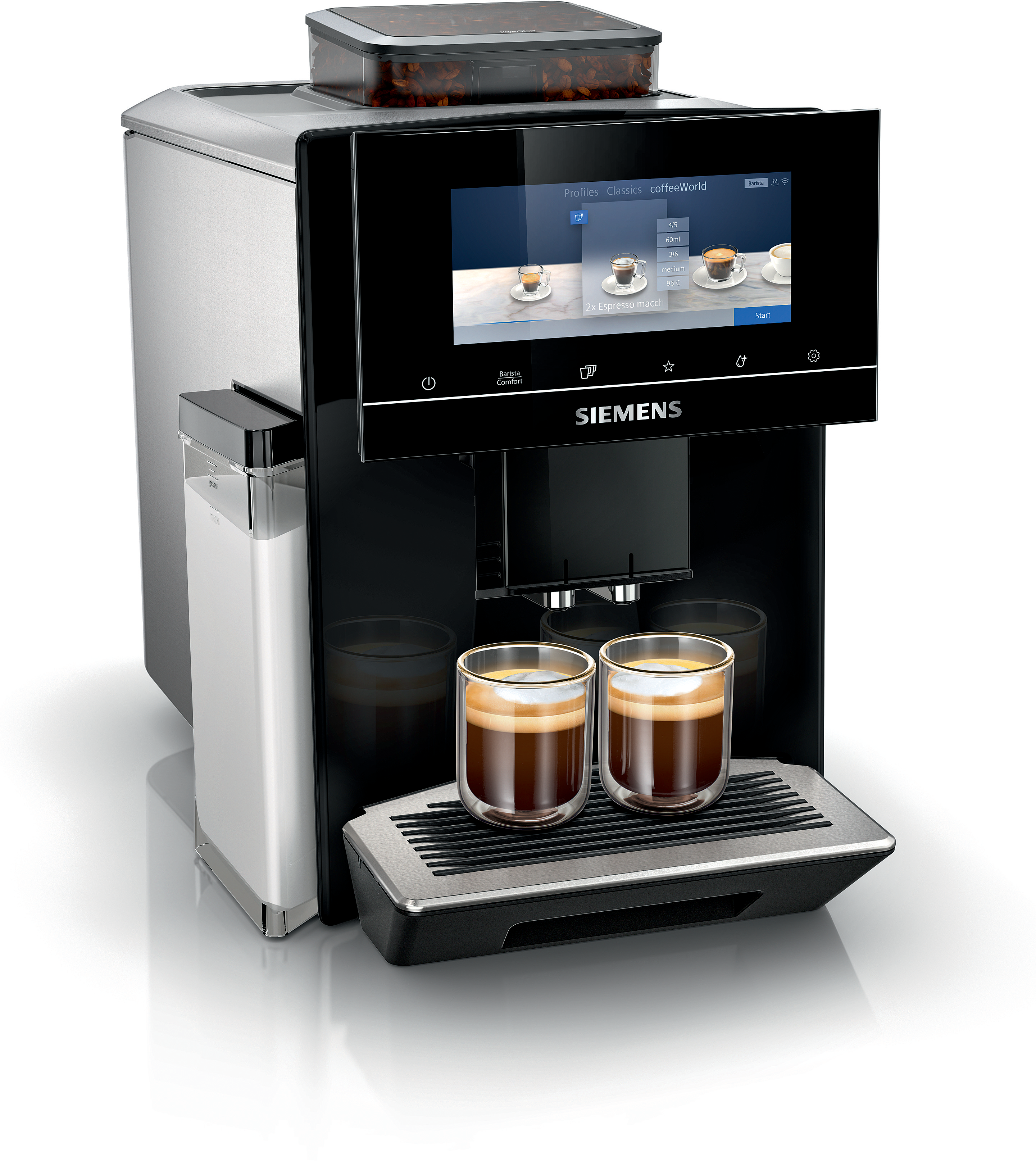 Aparat za espresso kafu EQ900 Siemens automatski u crnoj boji TQ903R09