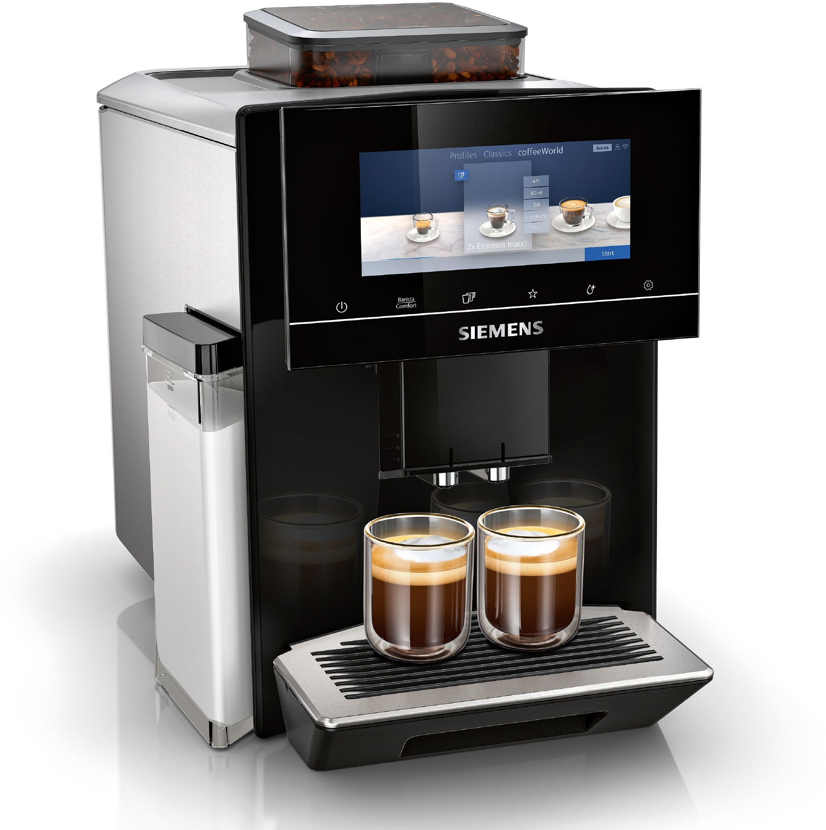Aparat za espresso kafu EQ900 Siemens automatski u crnoj boji TQ903R09
