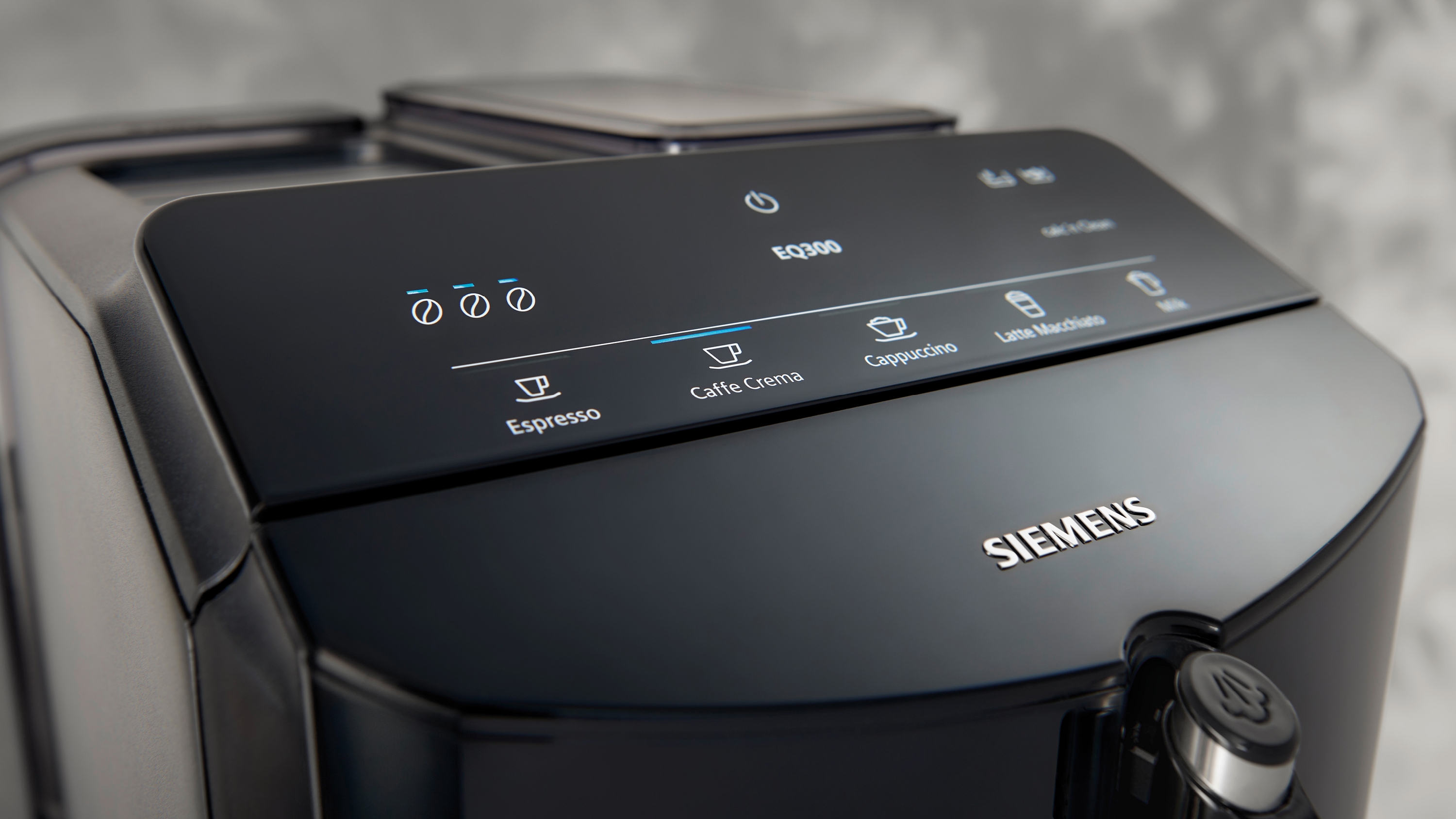 Aparat za espresso kafu EQ300 Siemens automatski u crnoj boji TF301E09