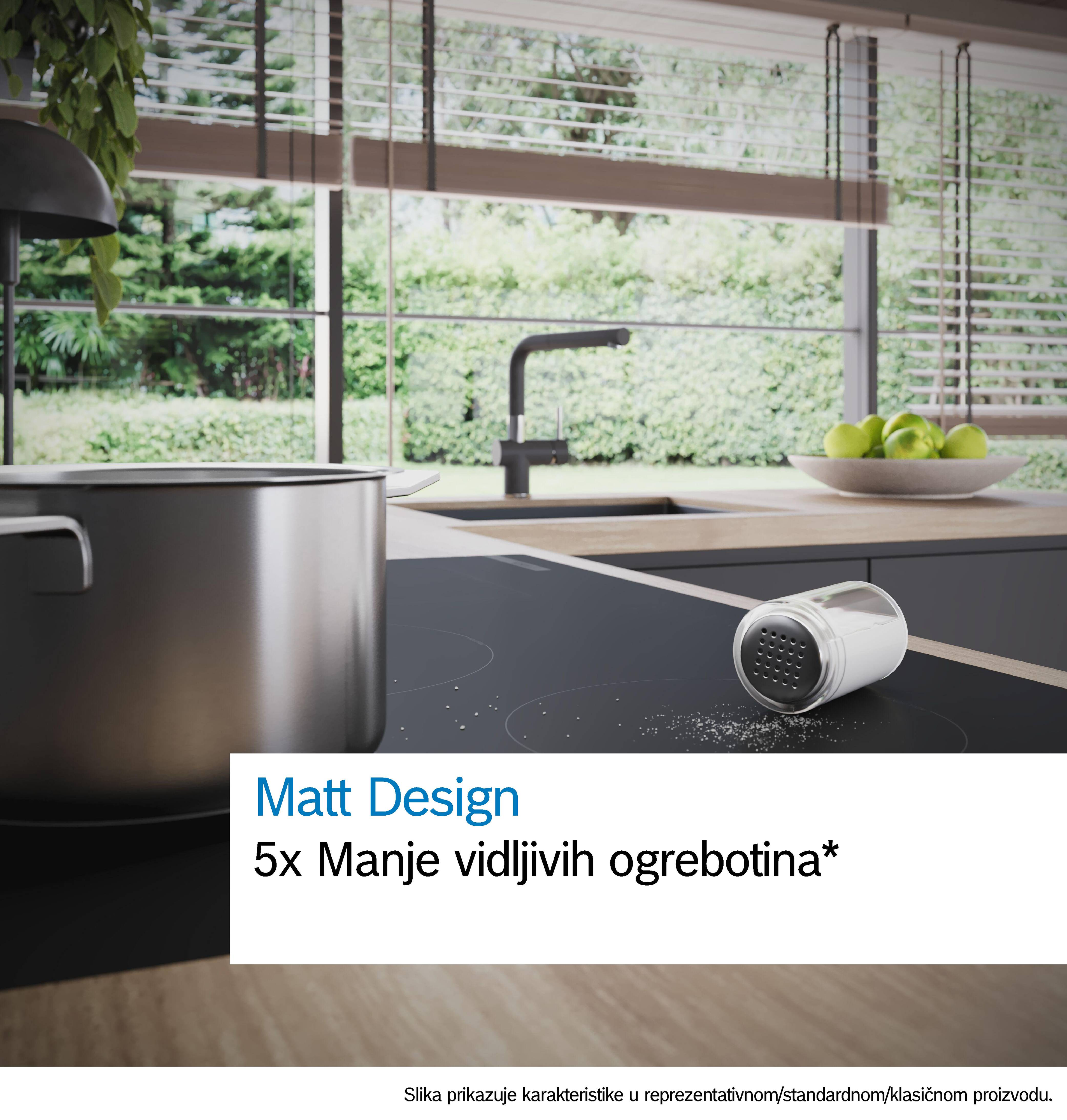 Ploča sa aspiratorom accent line Serijas 8 80 cm ugradnja sa okvirom PXX89BD56E