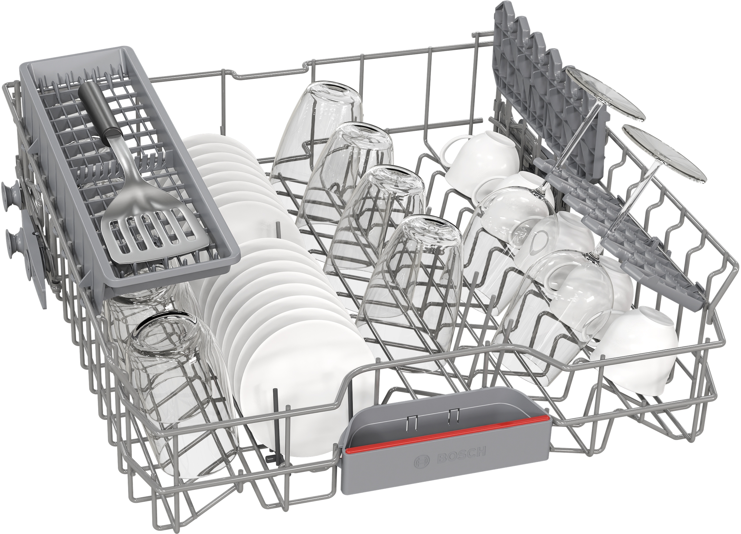 Series 4, semi-integrated dishwasher, 60 cm, Brushed steel, SMI4HTS14E