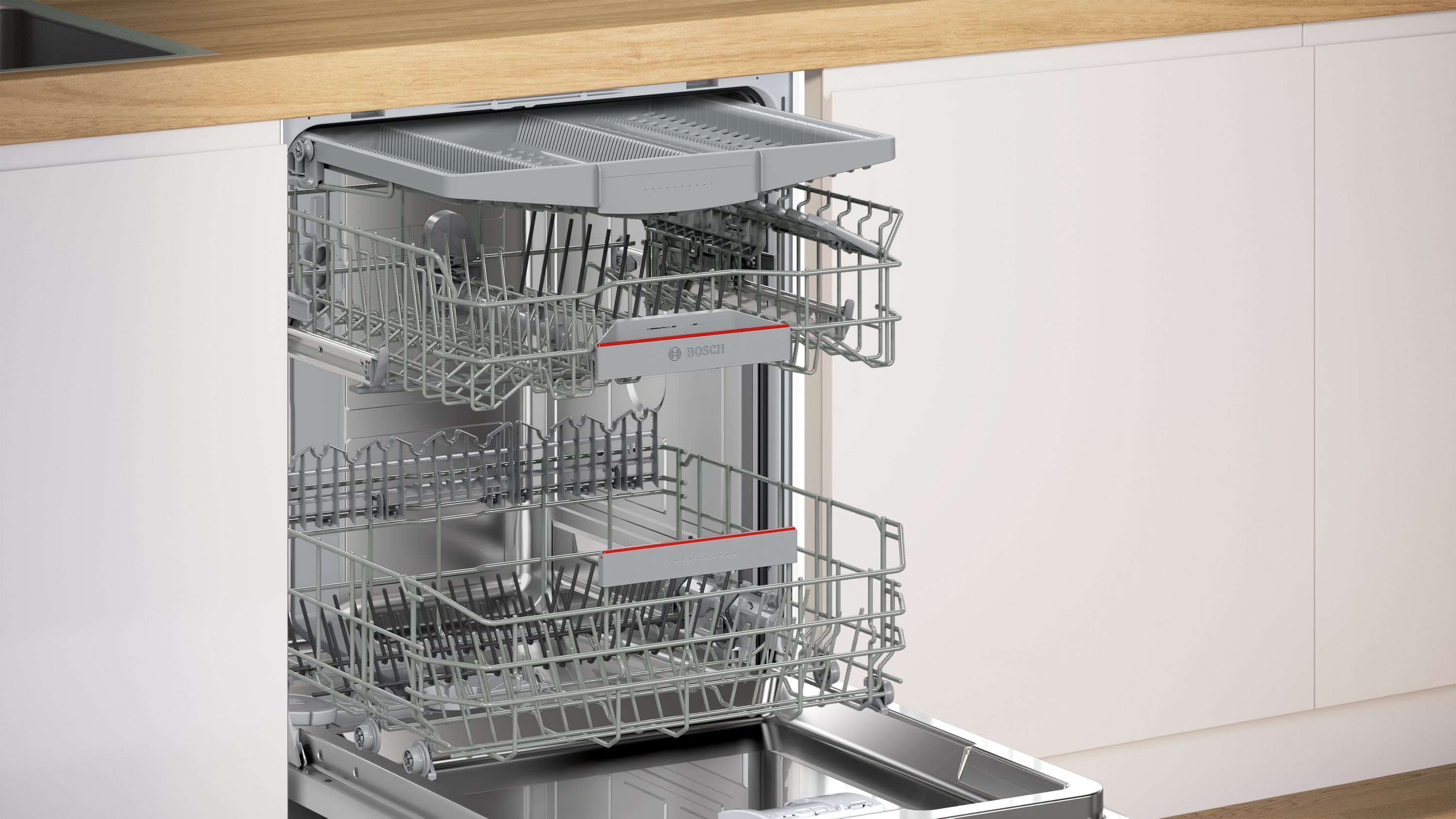 Series 4, fully-integrated dishwasher, 60 cm, Variable hinge for special installation situations, SMH4HCX07E