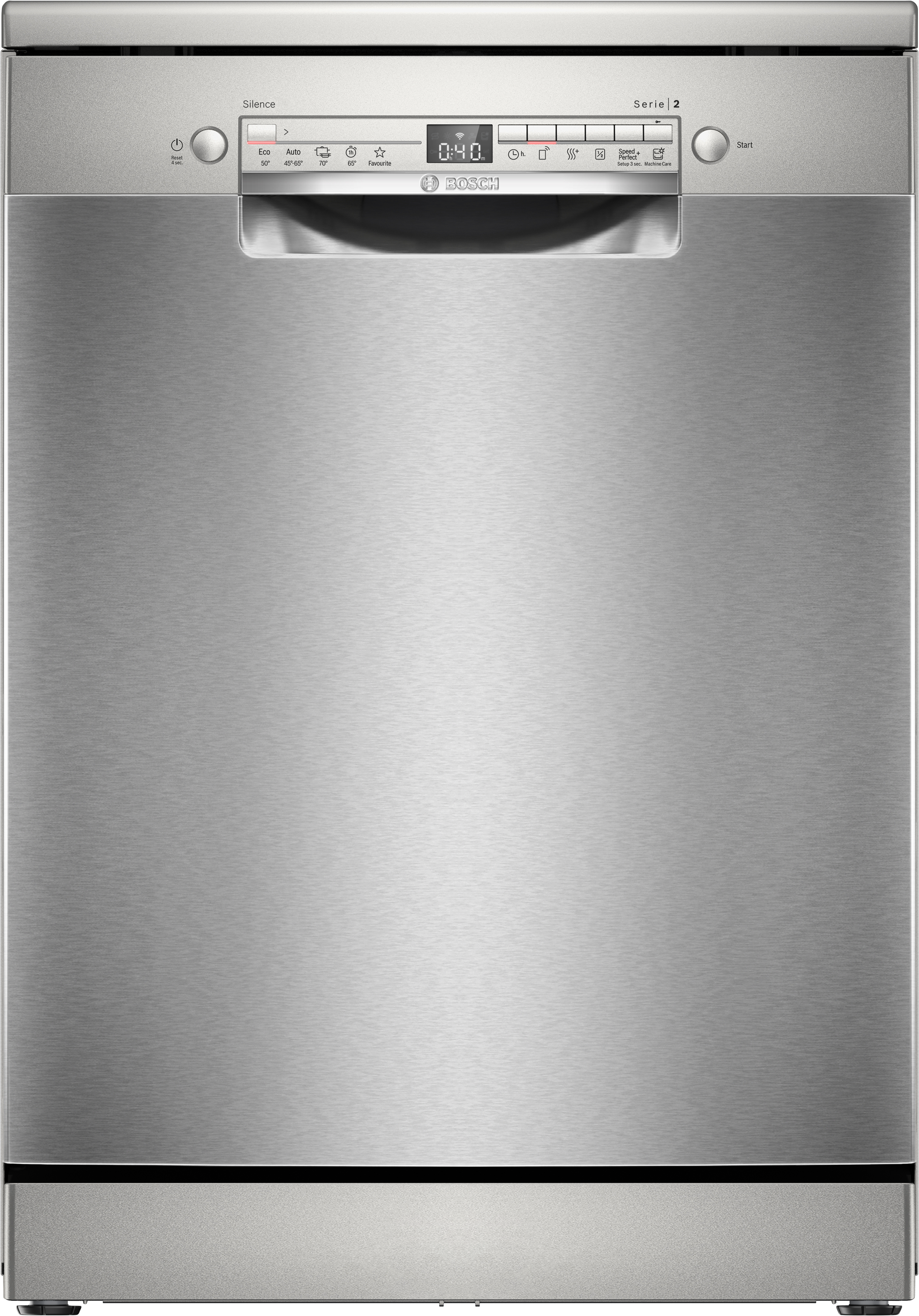 Series 2, free-standing dishwasher, 60 cm, Brushed steel anti-fingerprint, SMS2HTI08E