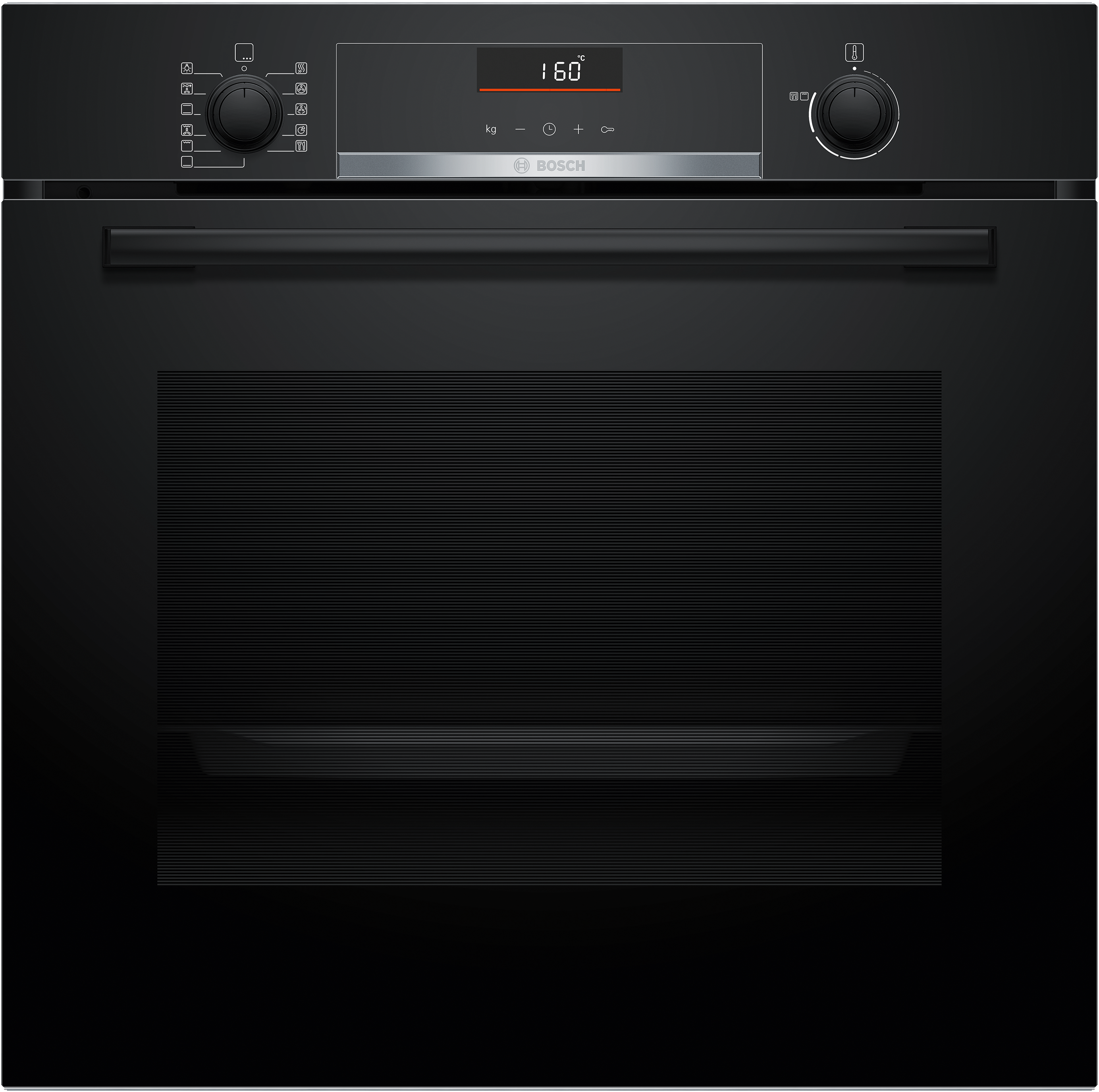 Series 6, built-in oven, 60 x 60 cm, black, hbg536eb4