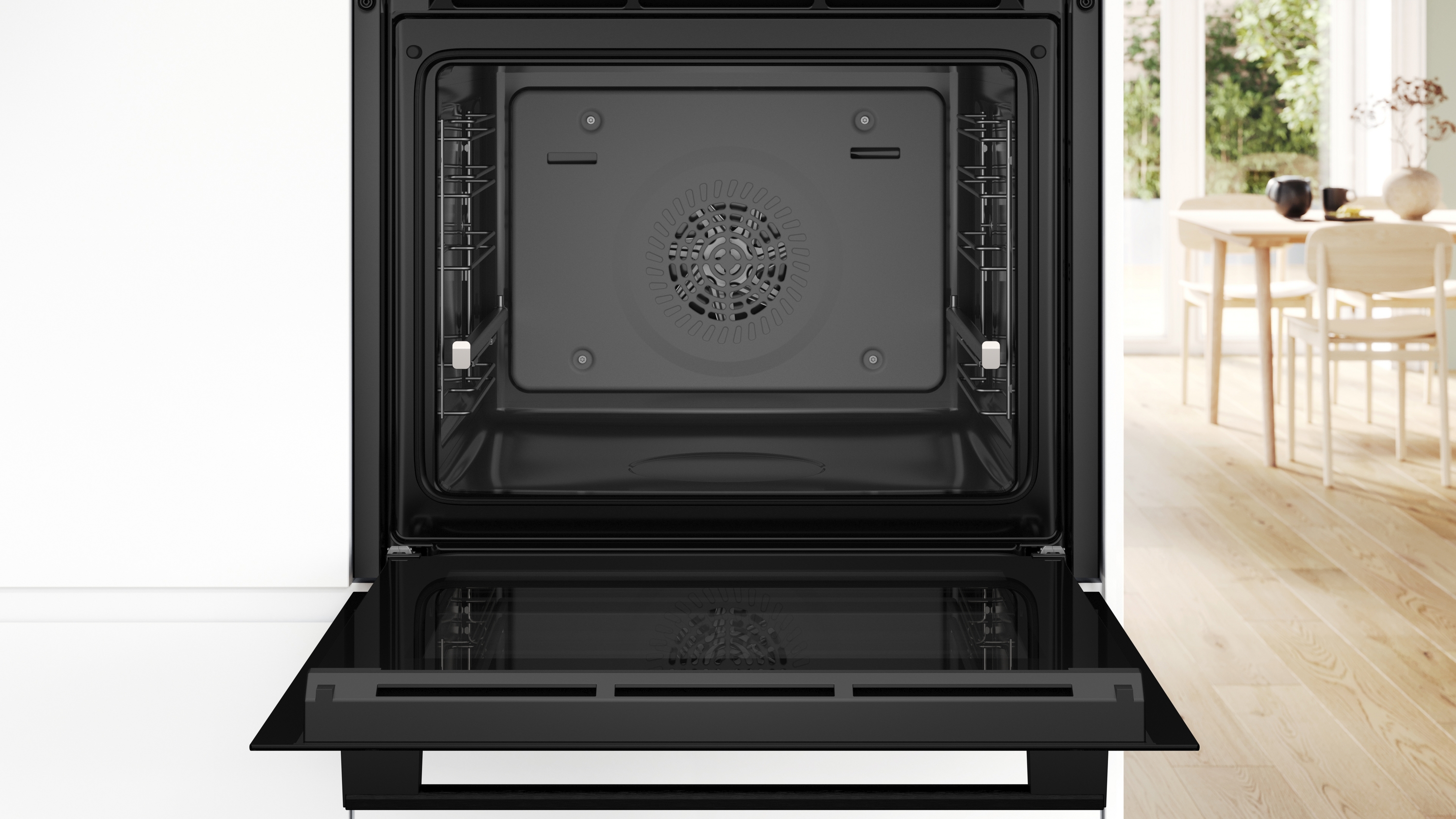 Series 6, Built-in oven, 60 x 60 cm, Black, HBG536EB4