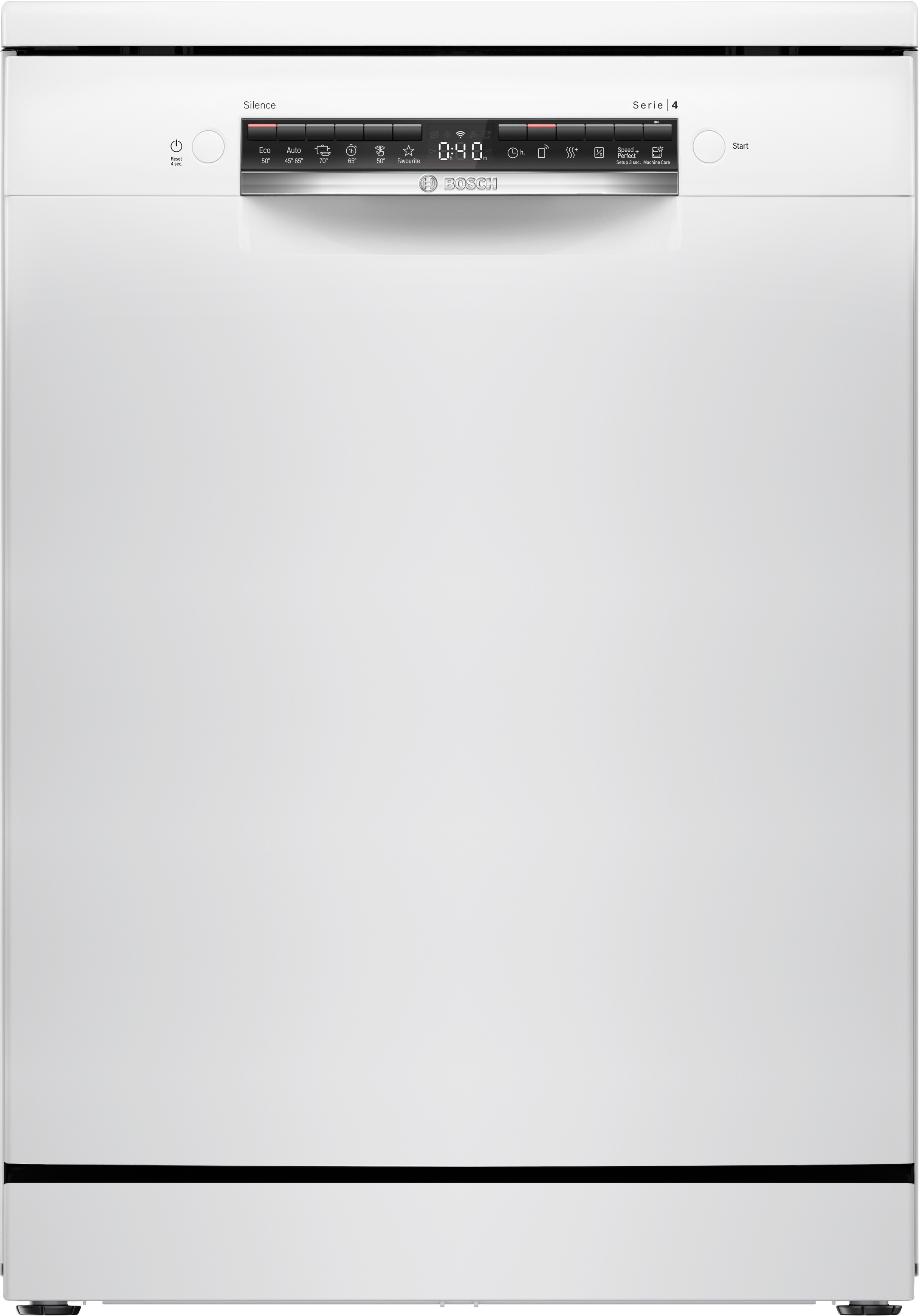 Series 4, free-standing dishwasher, 60 cm, White, SMS4HTW16E