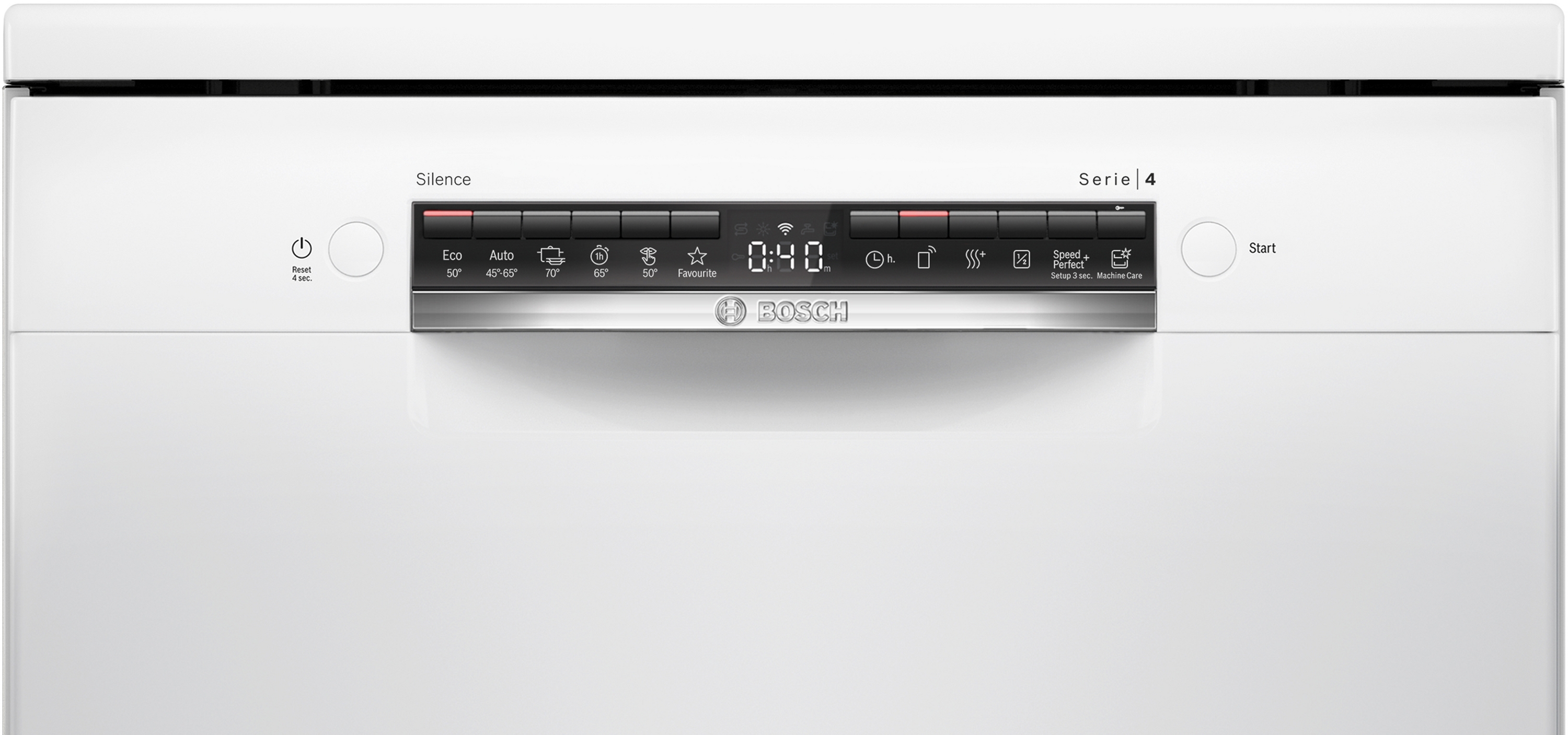 Series 4, free-standing dishwasher, 60 cm, White, SMS4HTW16E