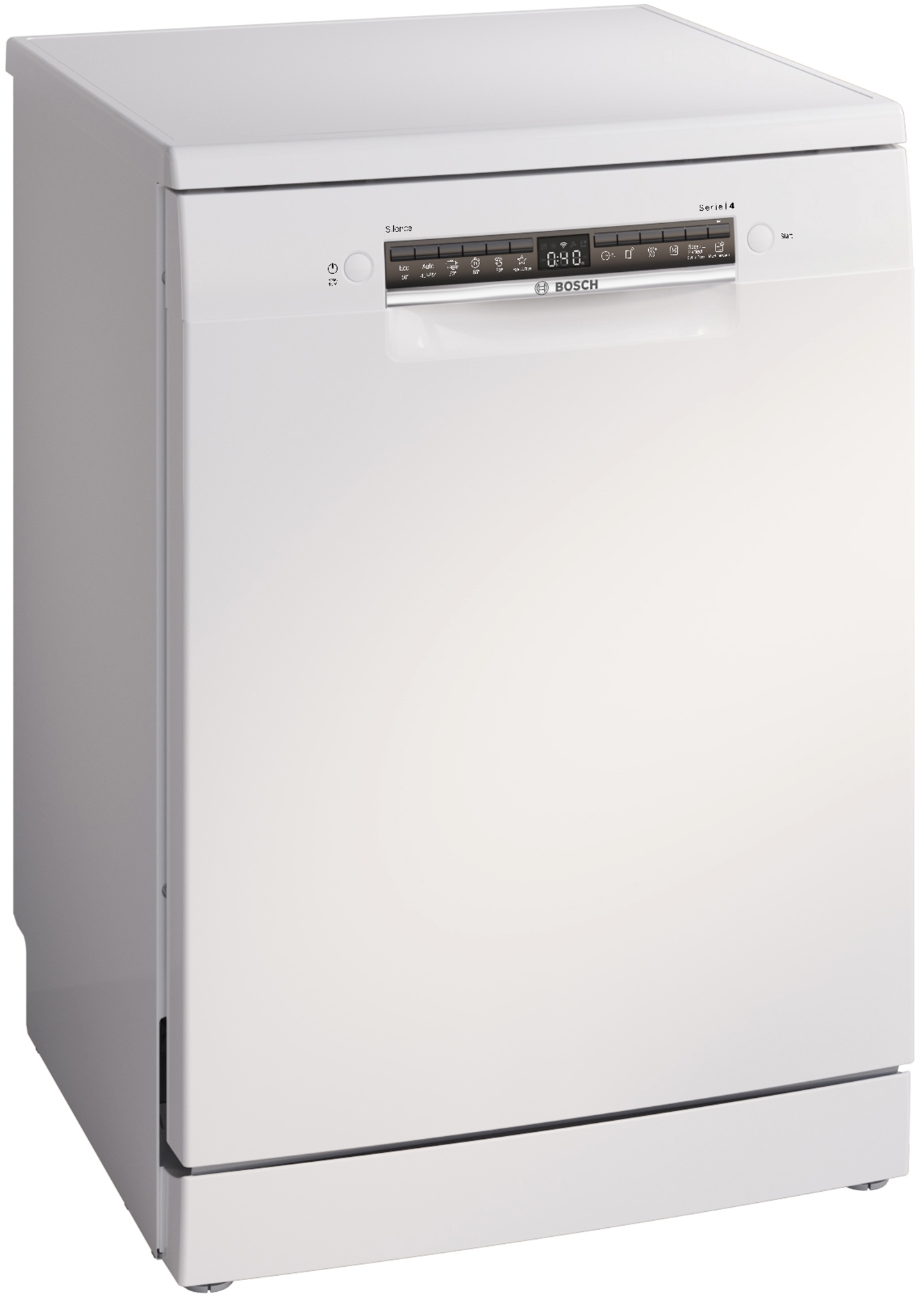 Series 4, free-standing dishwasher, 60 cm, White, SMS4HTW16E
