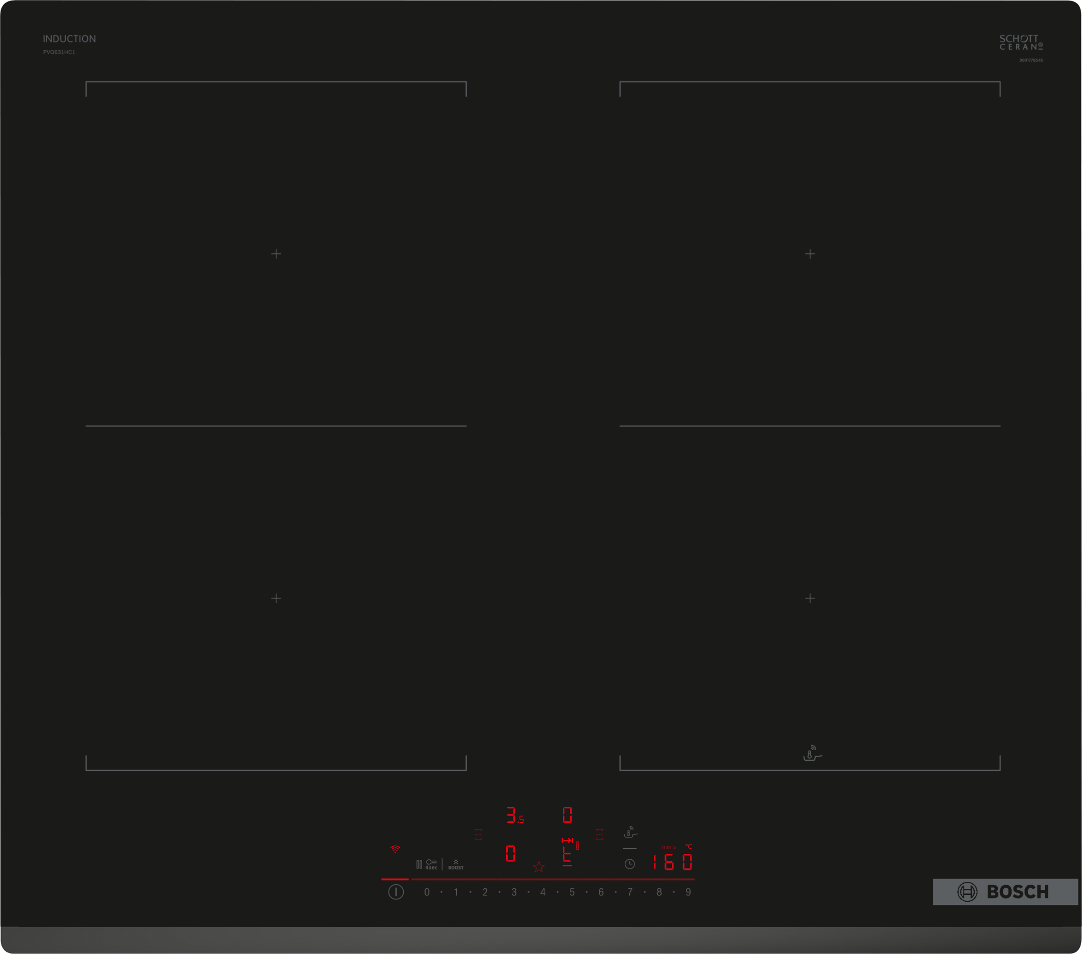 Series 6, Induction hob, 60 cm, surface mount without frame, PVQ631HC1E