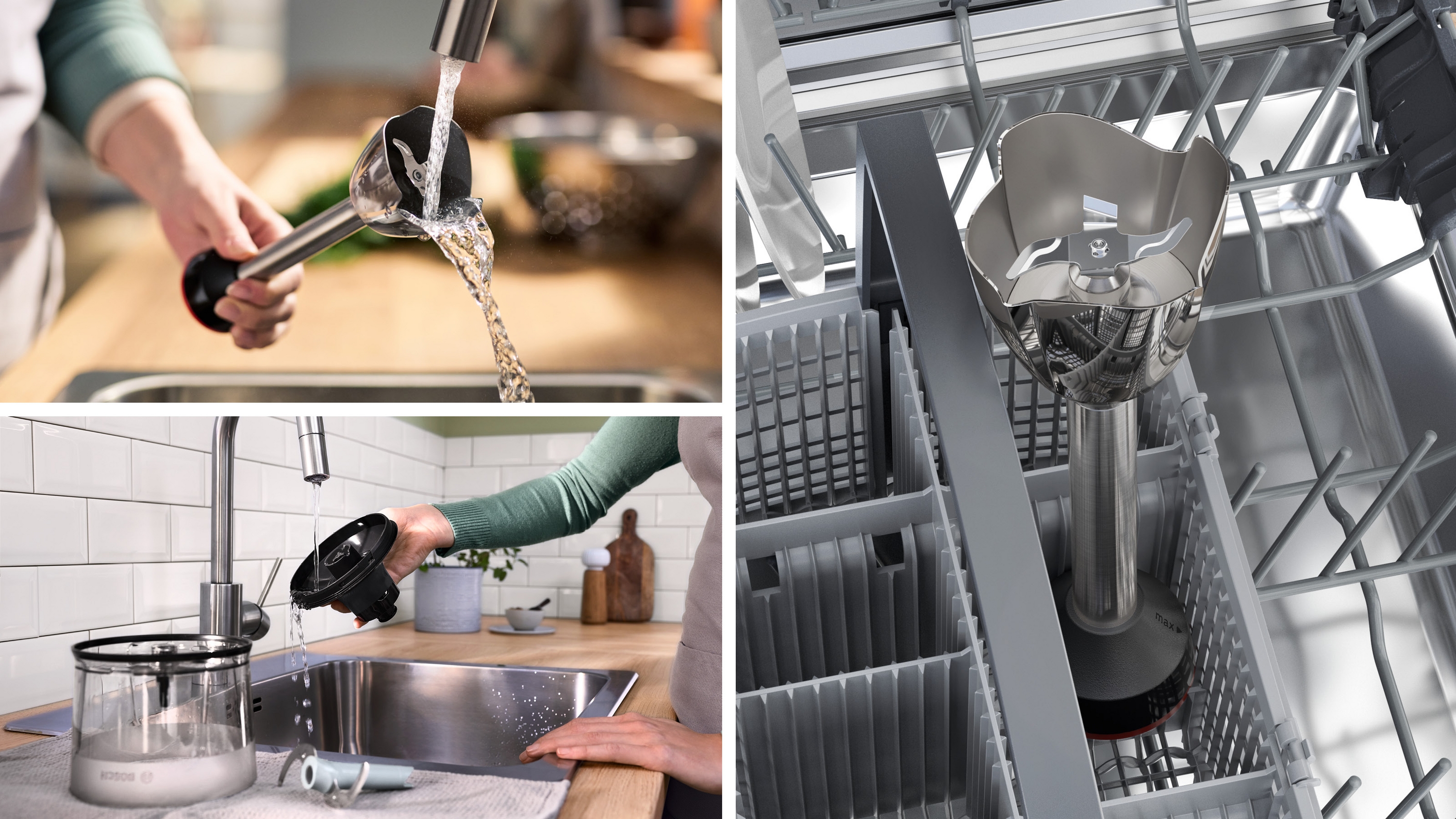 Series 6, Hand blender, ErgoMaster, 1000 W, Stainless steel, MSM6M633