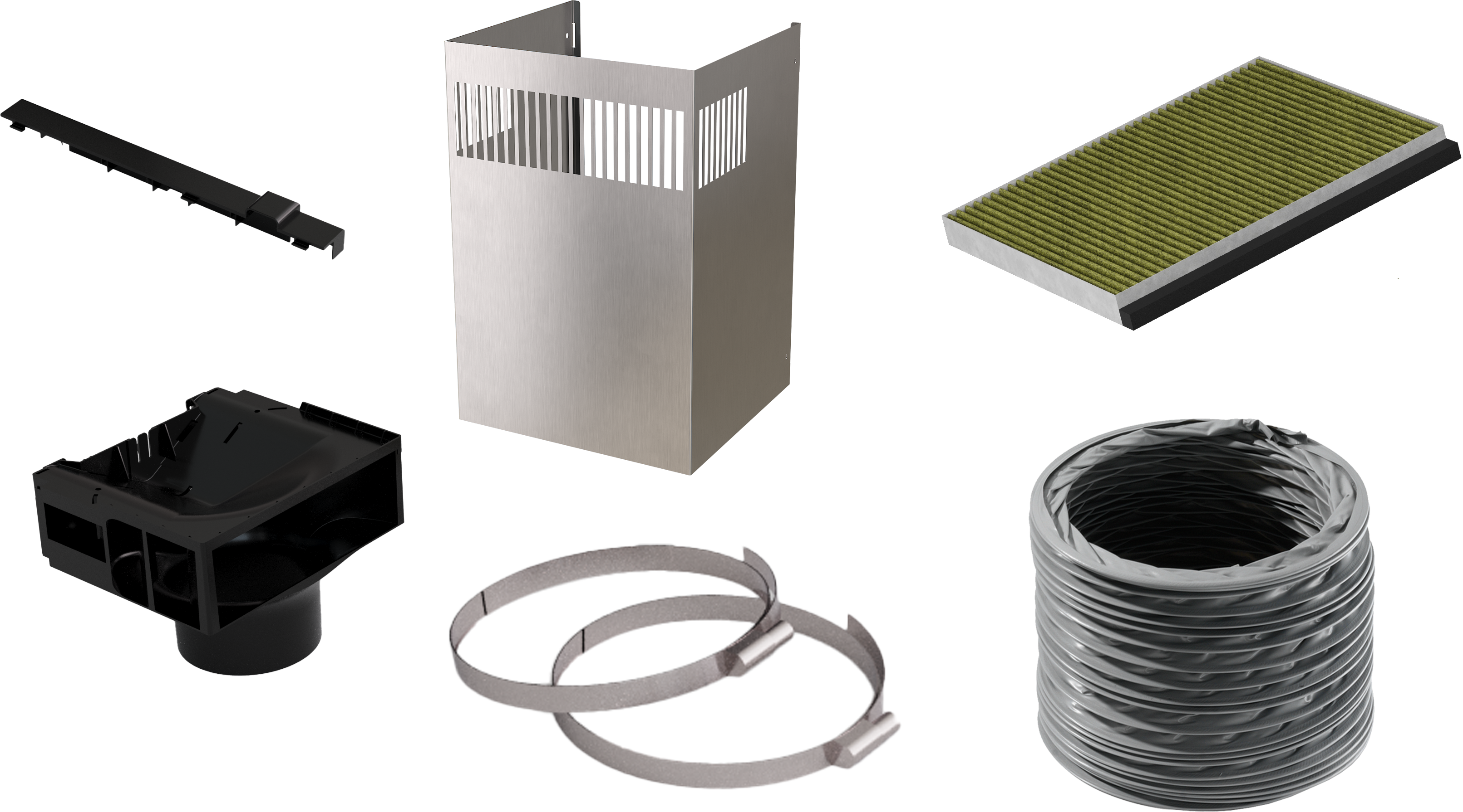 Komplet za dugotrajnu recirkulaciju čistog vazduha, Izgled nerđajućeg čelika, DWZ1FB3I6