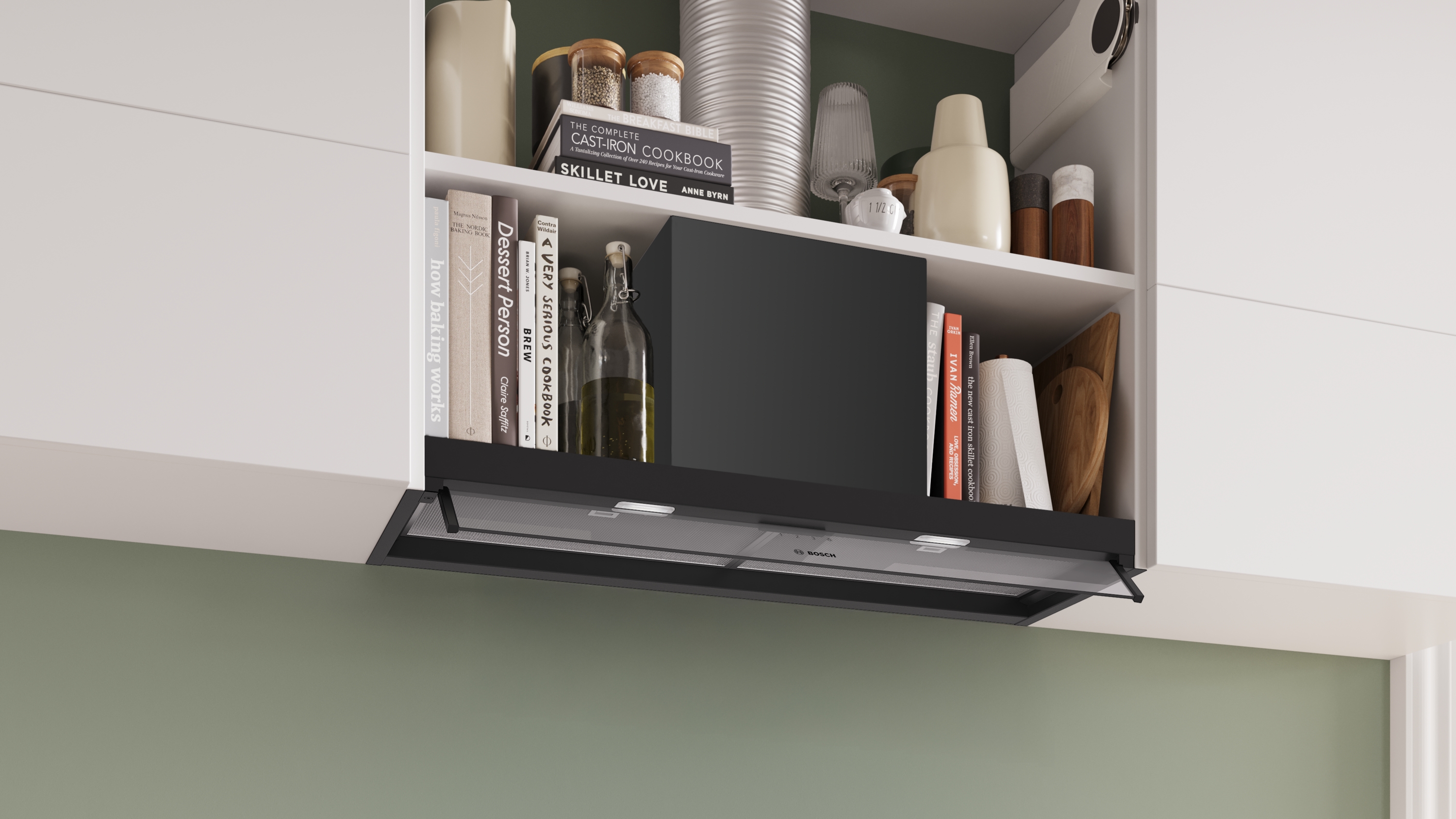 Serija 4, Ugradni aspirator, 90 cm, Čisto staklo, Plavo crna, DBB95CC60