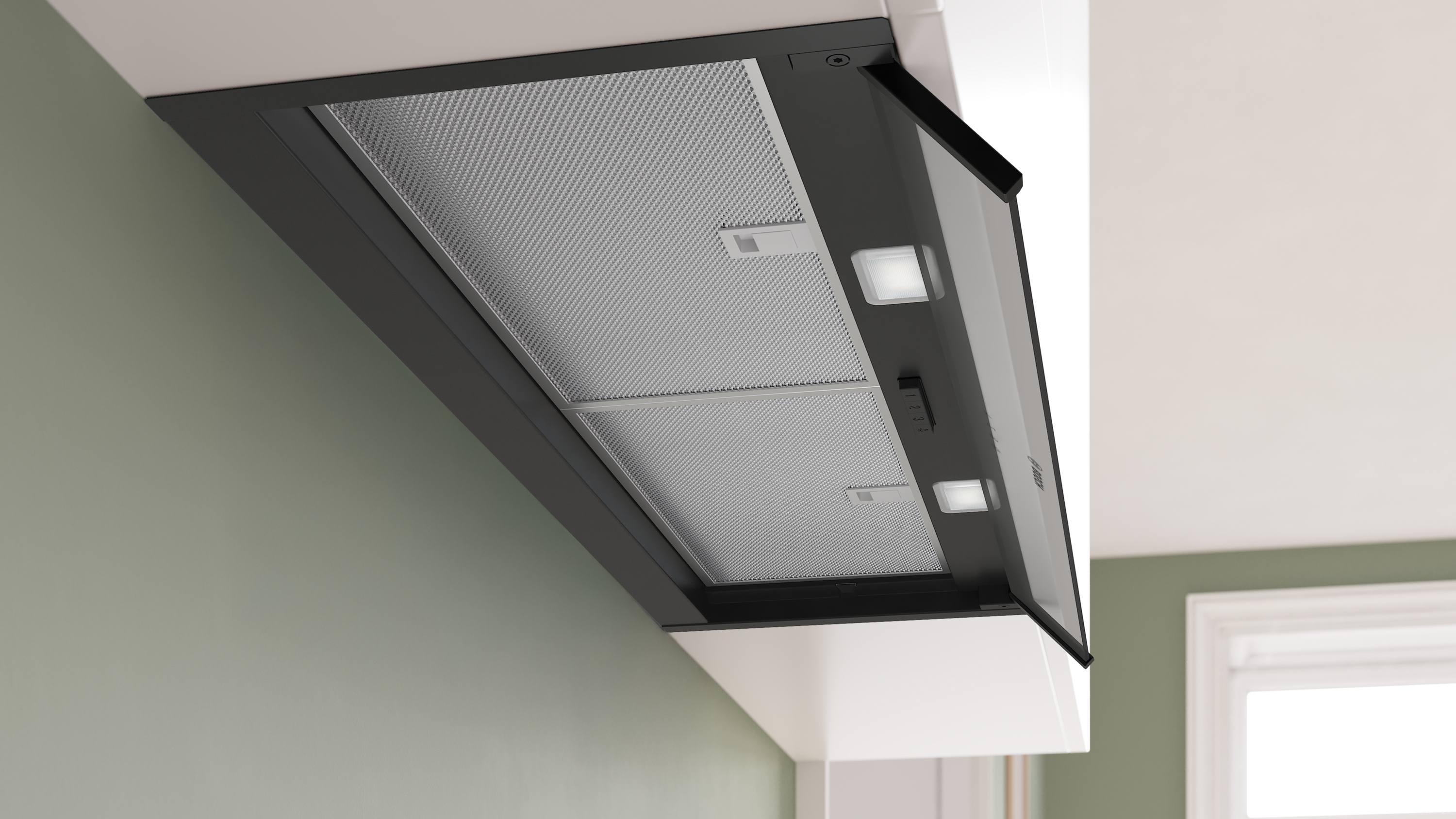 Serija 4, Ugradni aspirator, 90 cm, Čisto staklo, Plavo crna, DBB95CC60