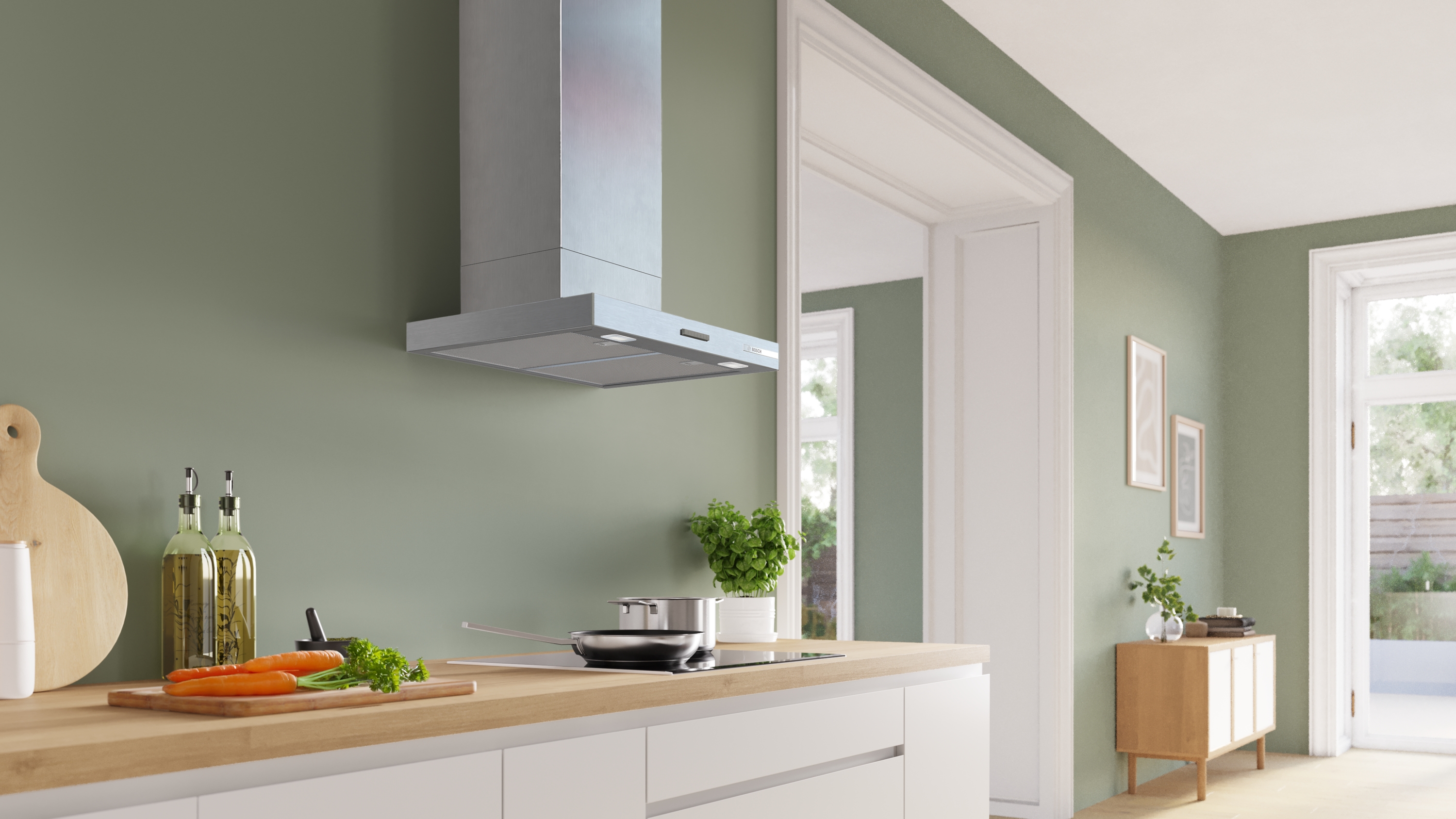 Serija 2, Zidni aspirator, 60 cm, Izgled nerđajućeg čelika, DWB63BC30