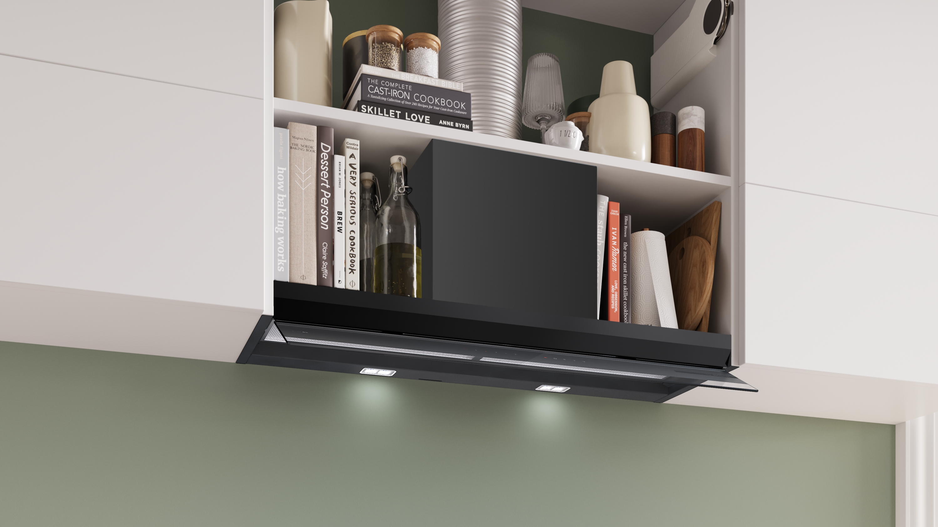 Serija 8, Ugradni aspirator, 90 cm, Crno štampano staklo, Plavo crna, DBB99ET65