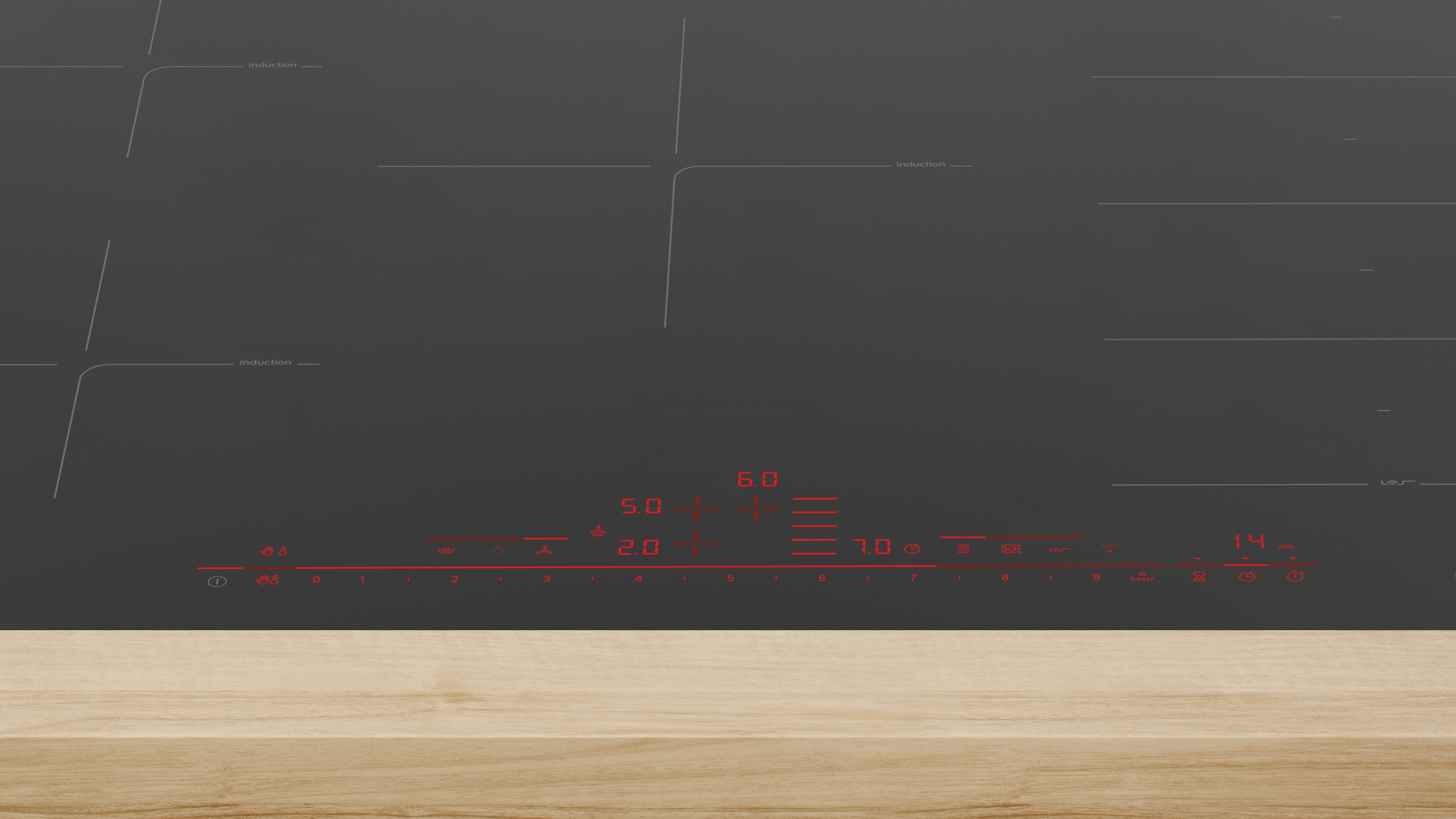 Series 8, Flex induction hob, 80 cm, Matt black, flush mount, PXV82BDV1E